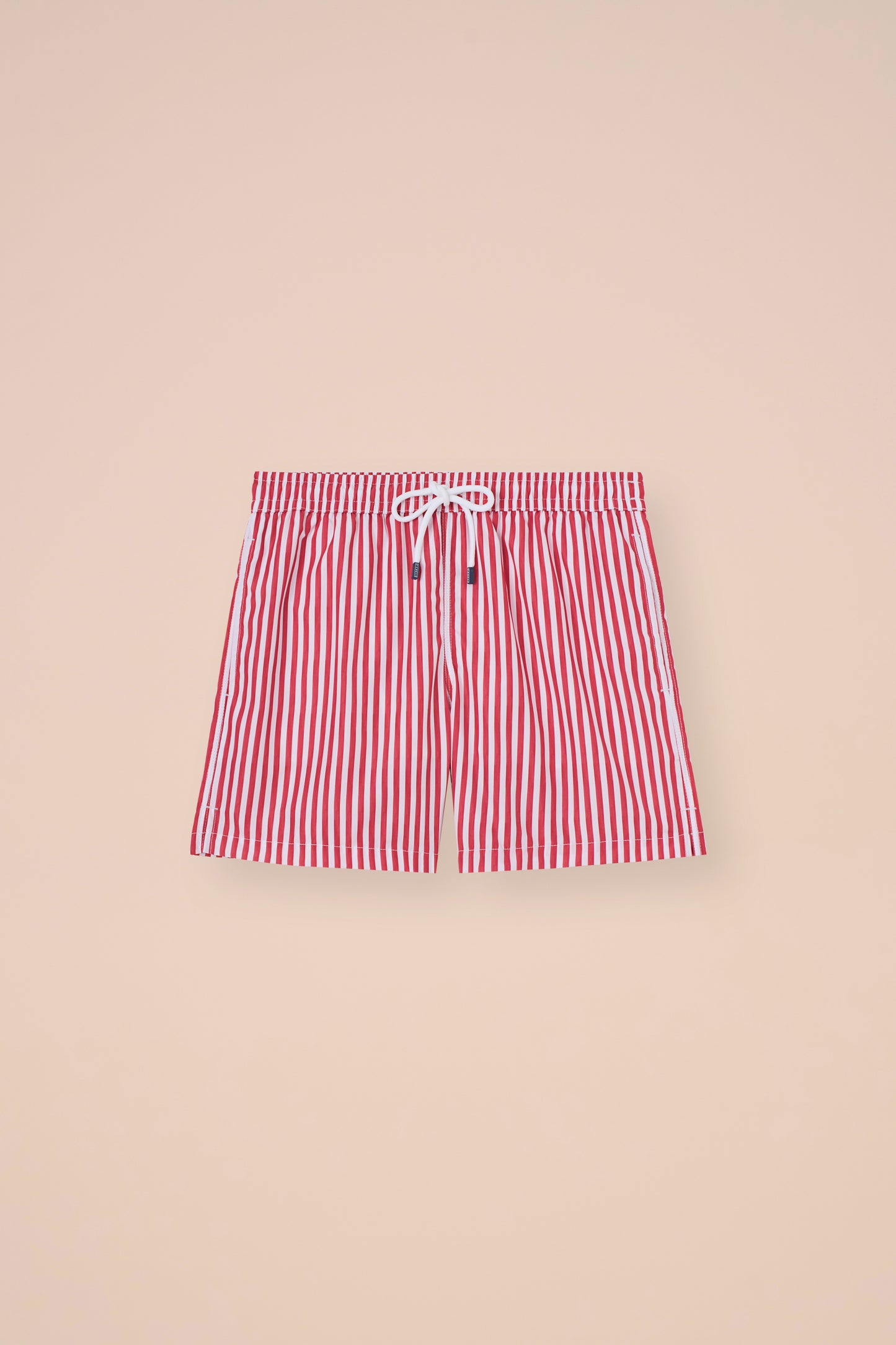 Madeira - The Sustainable Swim Trunks - Stripe Pattern - CORAL
