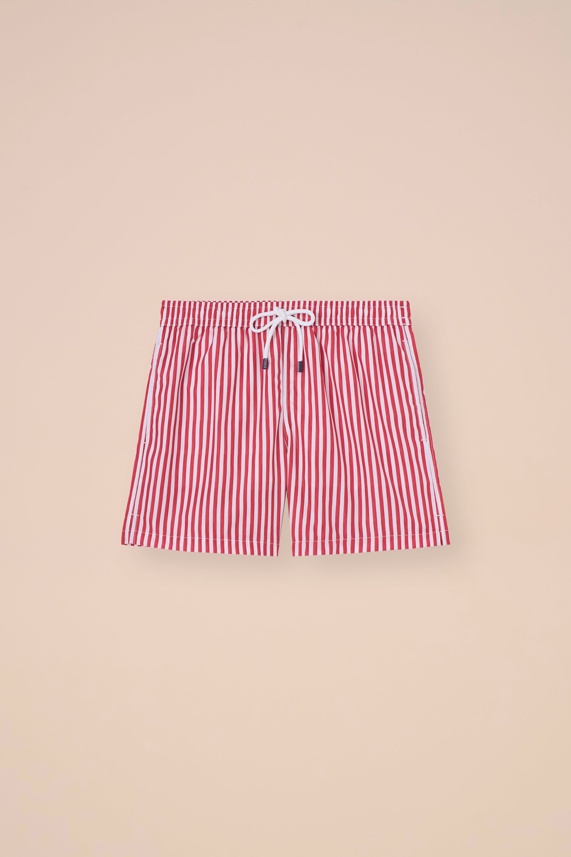 Madeira - The Sustainable Swim Trunks - Stripe Pattern - CORAL
