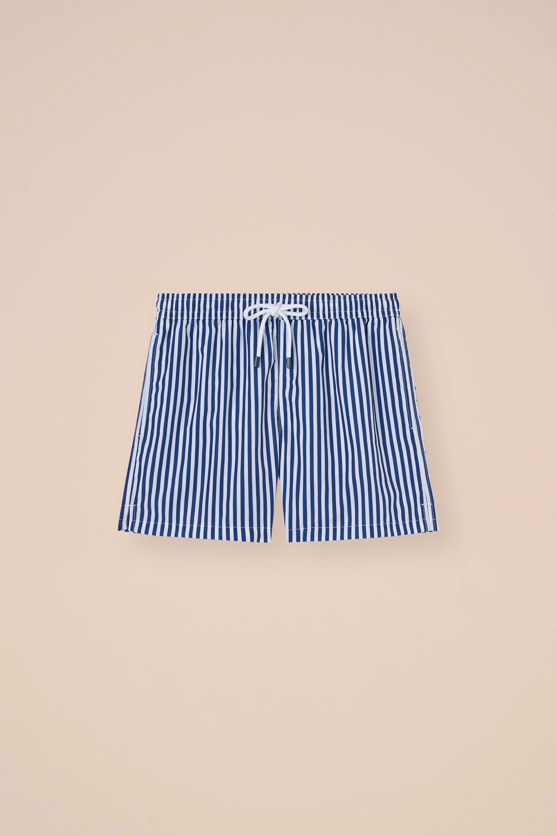 Madeira - The Sustainable Swim Trunks - Stripe Pattern - CORAL