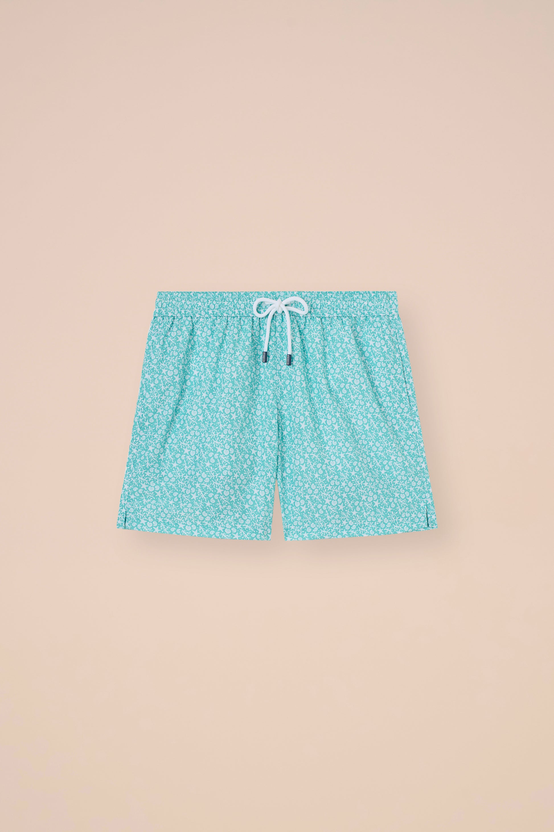 Madeira - The Sustainable Swim Trunks - Sealife Pattern - RED