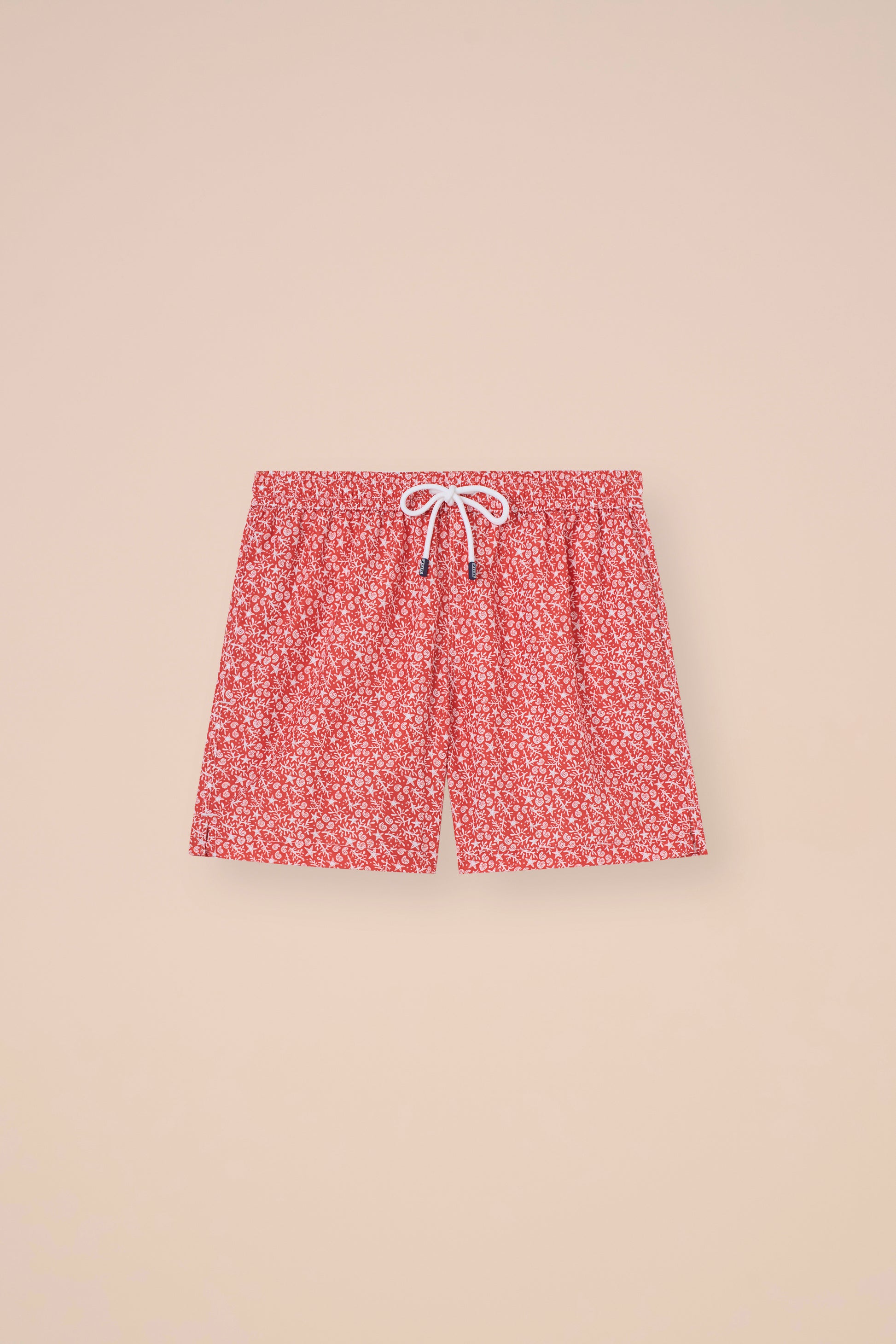 Madeira - The Sustainable Swim Trunks - Sealife Pattern - RED