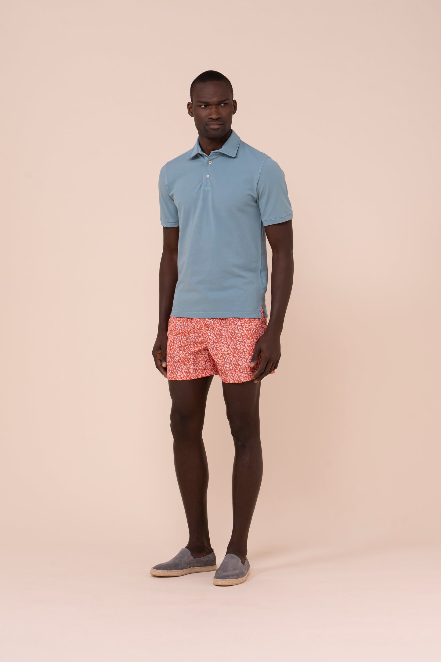 Madeira - The Sustainable Swim Trunks - Sealife Pattern - RED