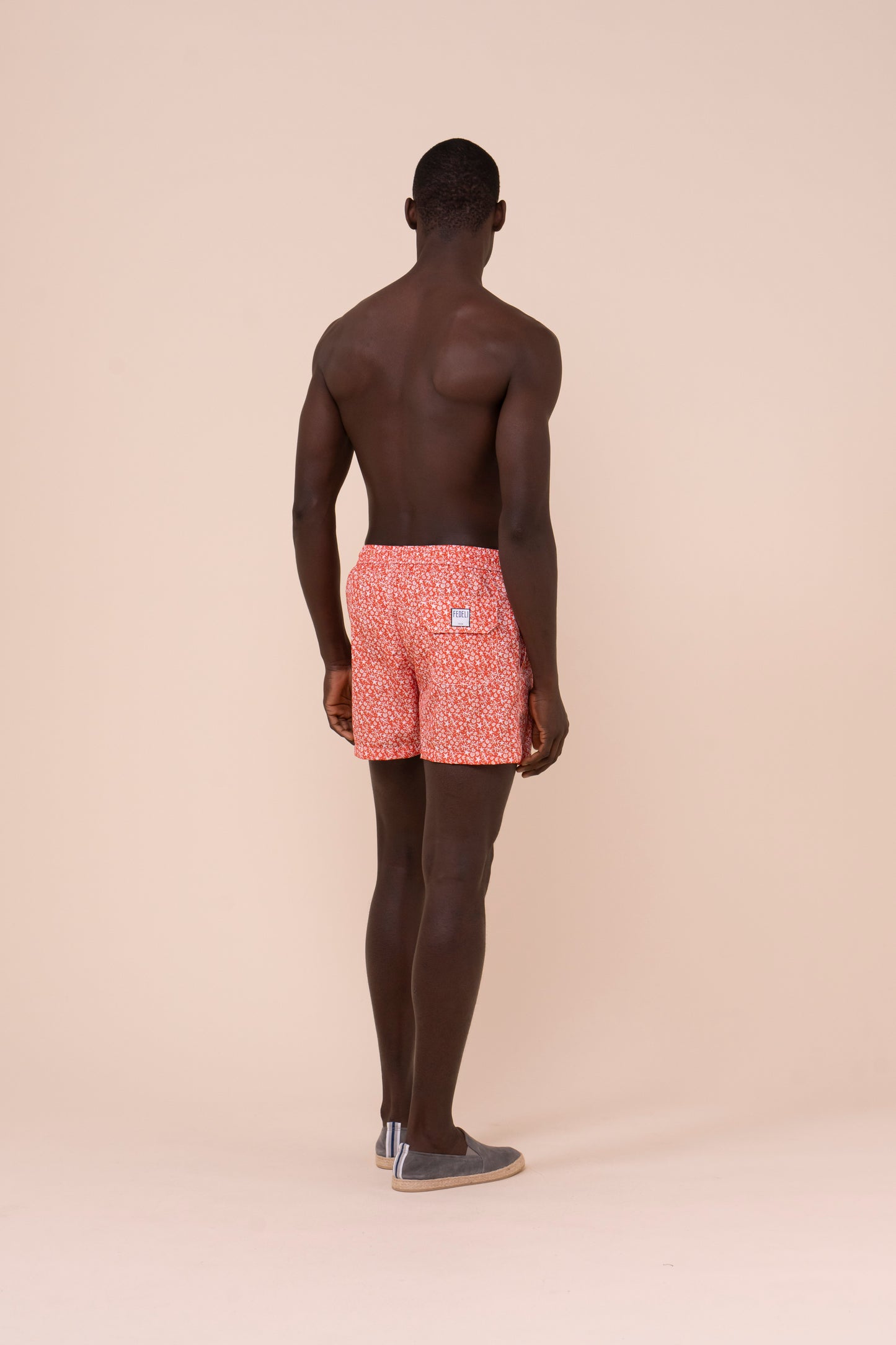 Madeira - The Sustainable Swim Trunks - Sealife Pattern - RED