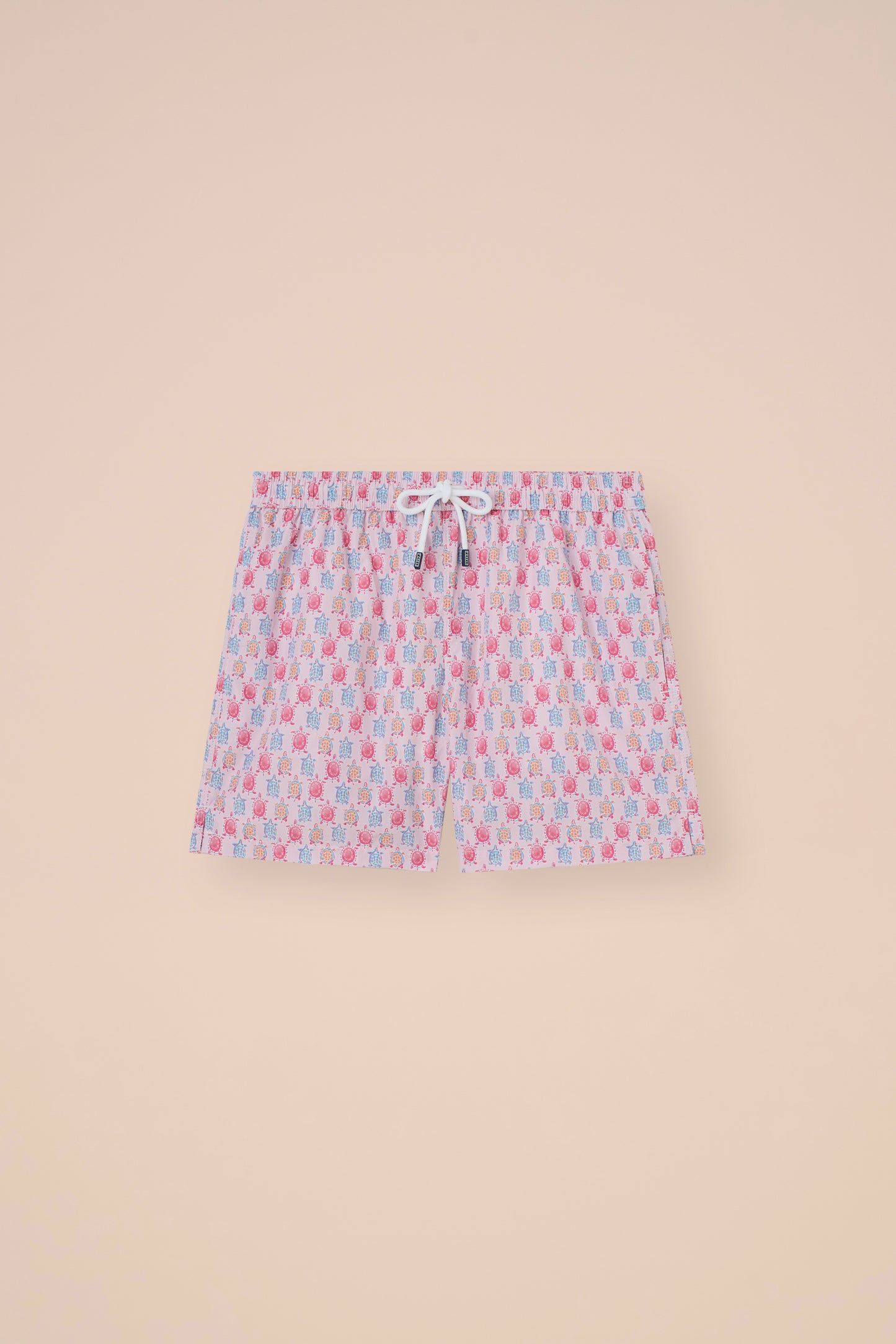 Madeira - The Sustainable Swim Trunks - Turtles Pattern - PEACH