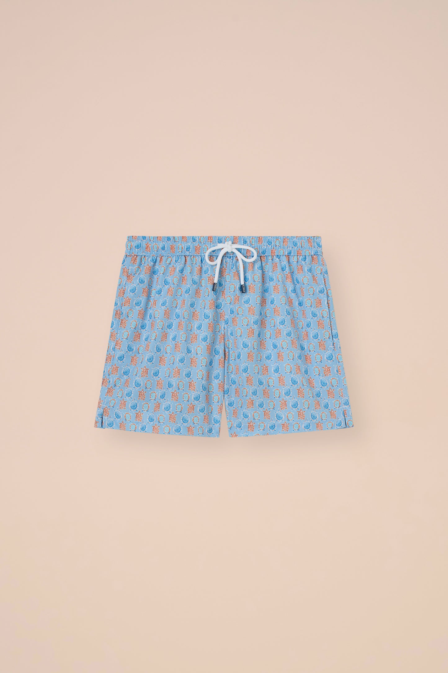 Madeira - The Sustainable Swim Trunks - Turtles Pattern - PEACH