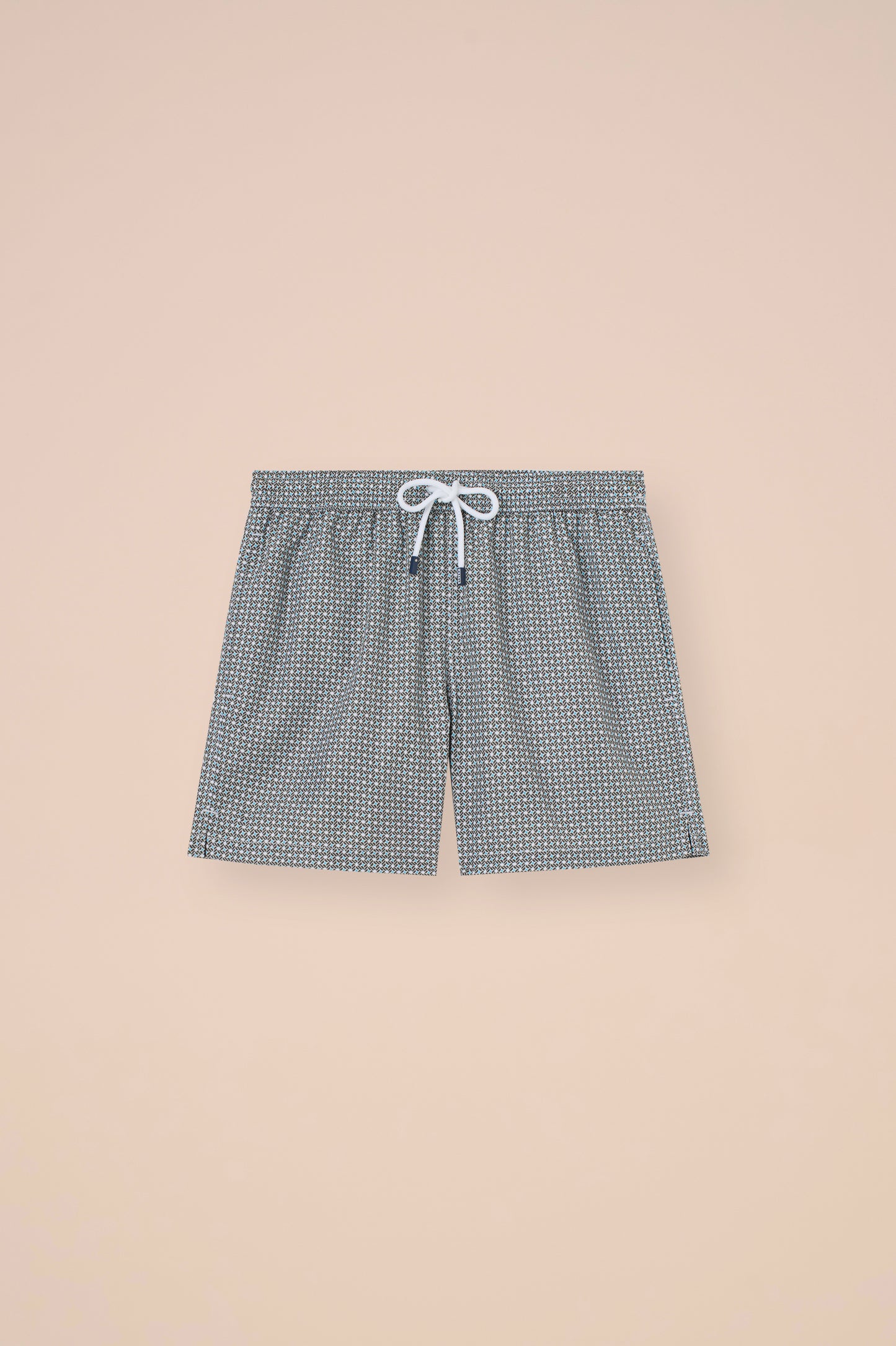 Madeira - The Sustainable Swim Trunks - Vintage Pattern - MERLOT