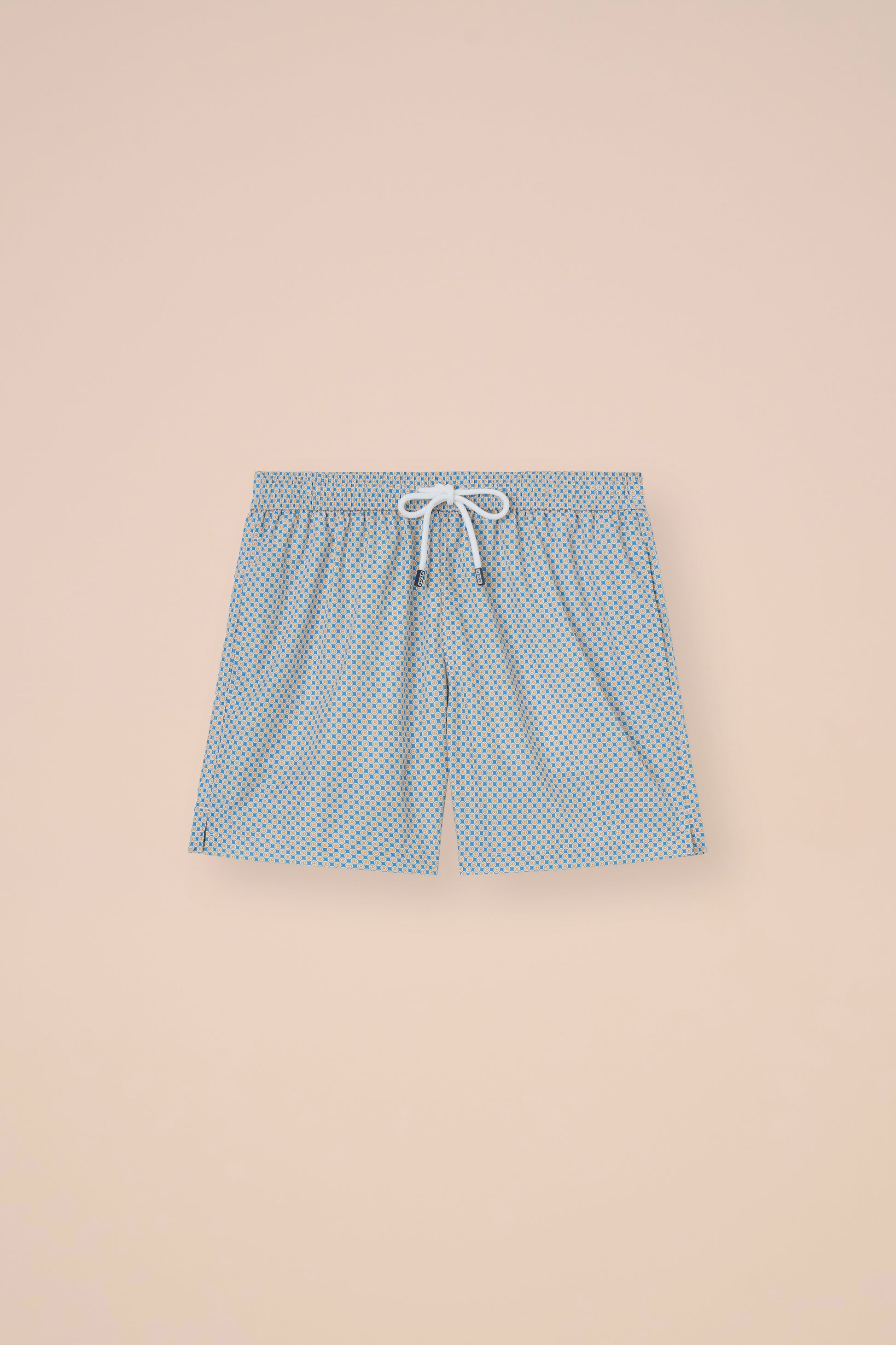 Madeira - The Sustainable Swim Trunks - Geometric Pattern - MERLOT