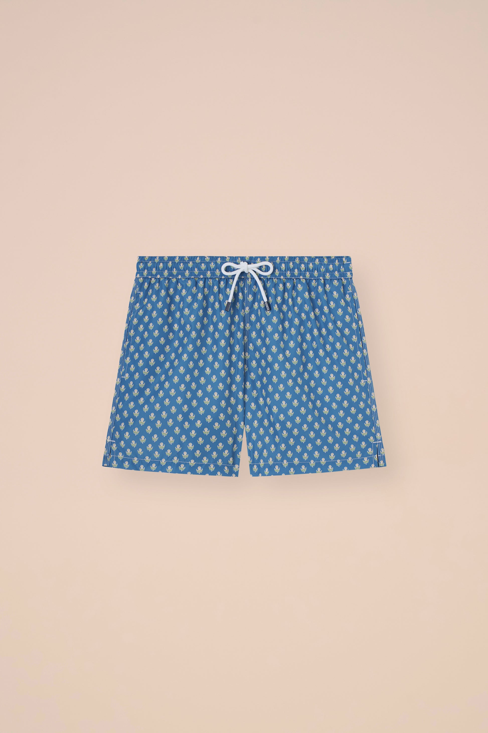 Madeira - The Sustainable Swim Trunks - Octopus Pattern - DARKPACIFICBLUE