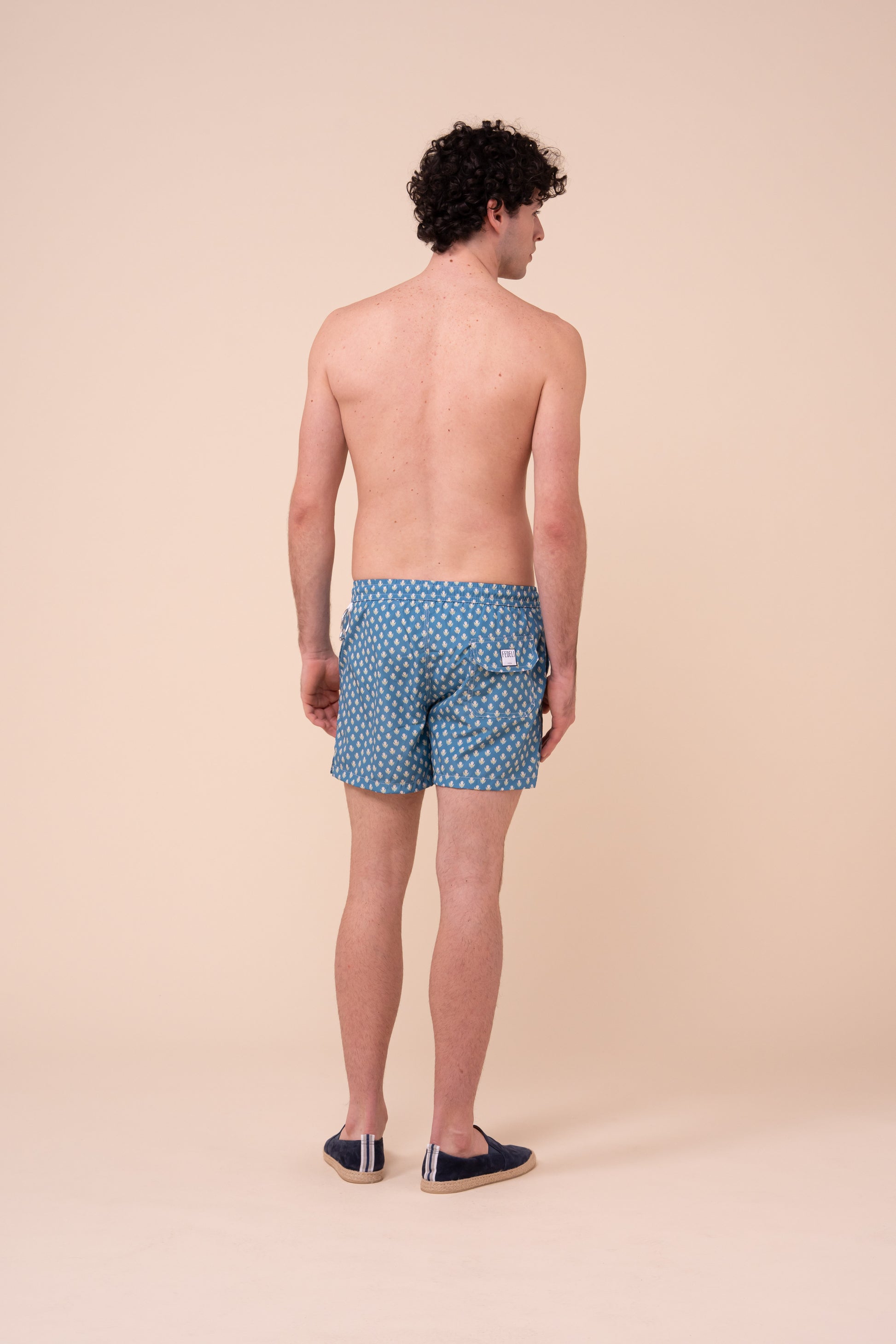 Madeira - The Sustainable Swim Trunks - Octopus Pattern - DARKPACIFICBLUE