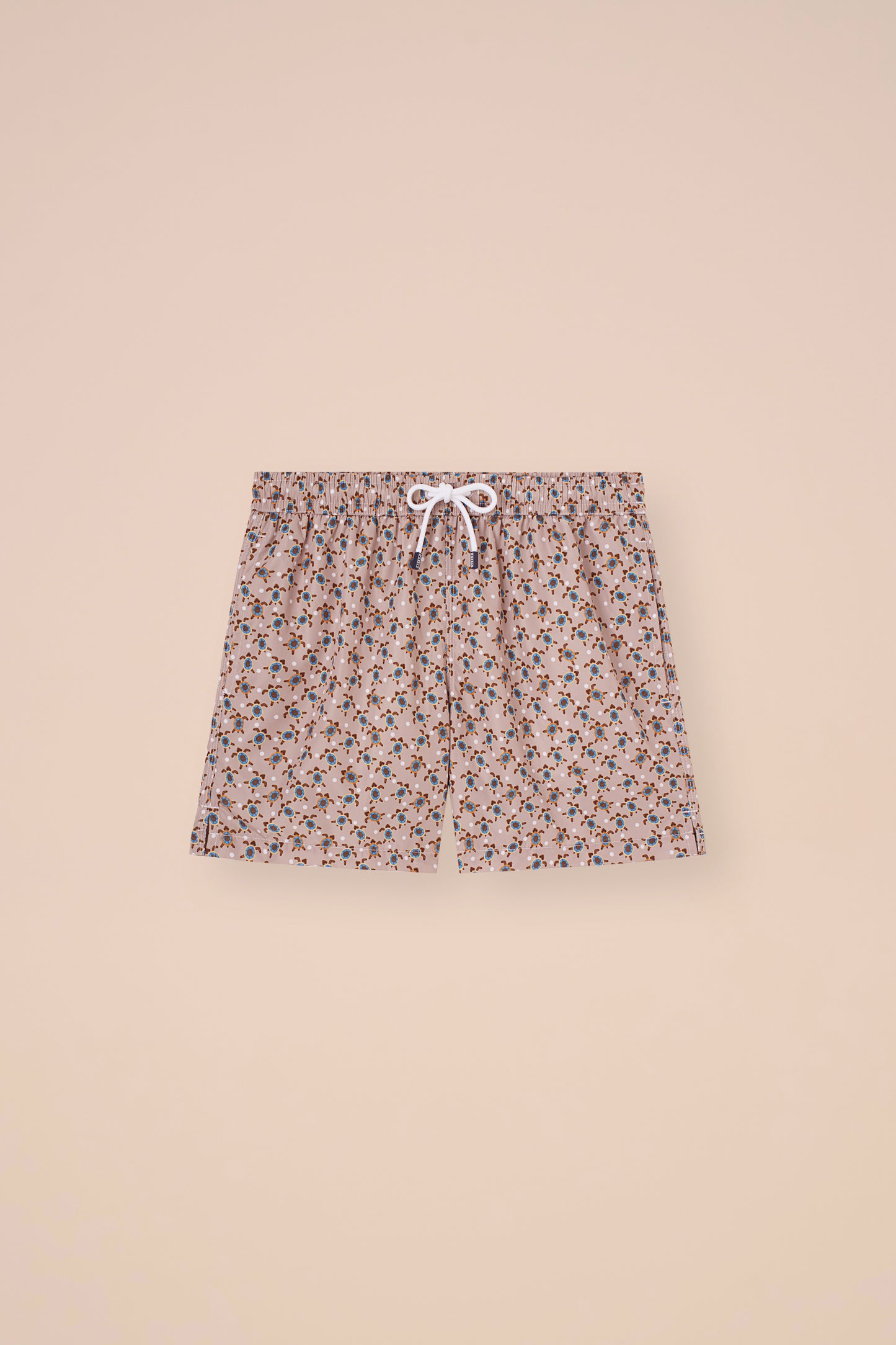 Madeira - The Sustainable Swim Trunks - Sea Turtles Pattern - CHALK