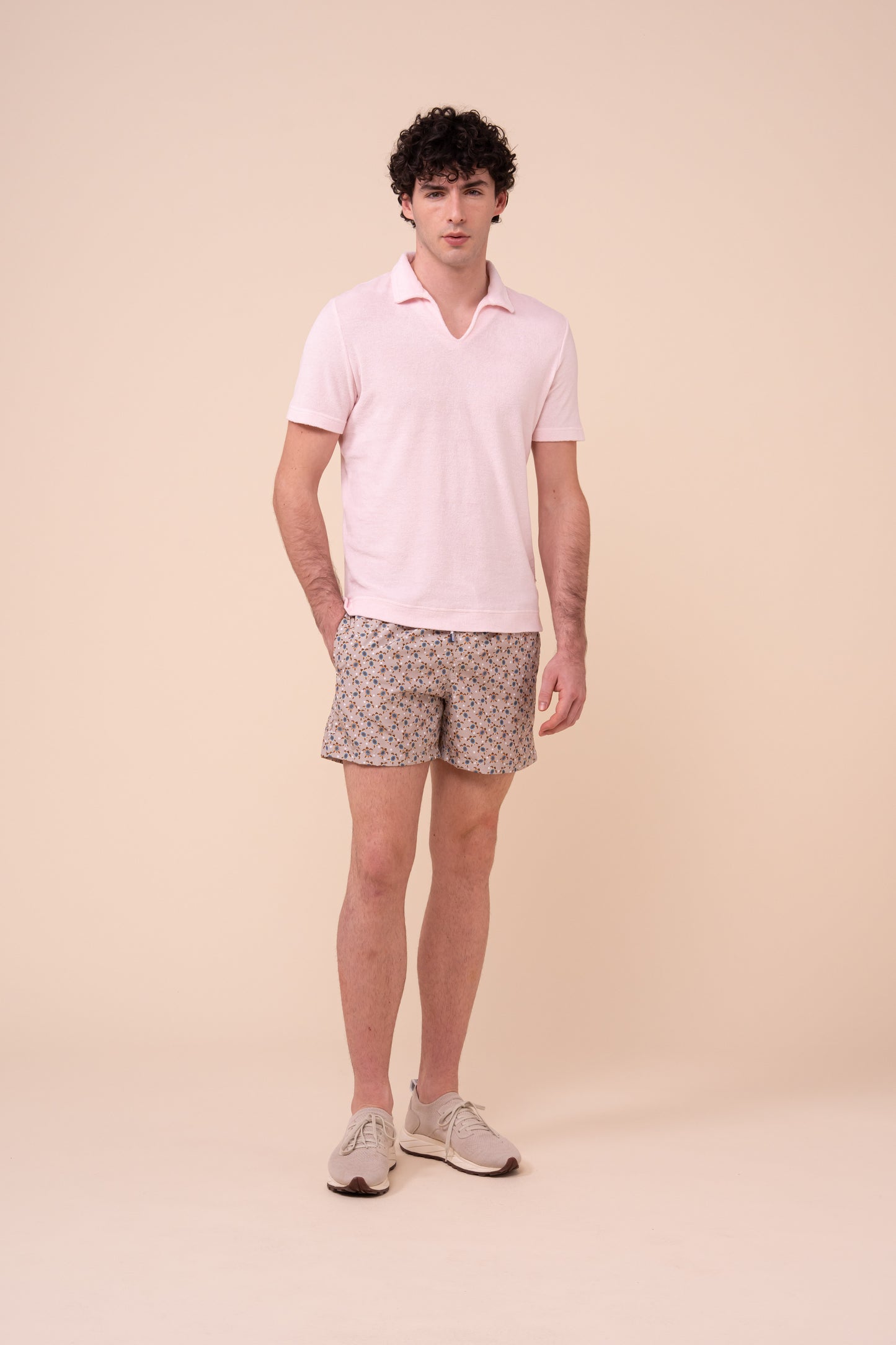 Madeira - The Sustainable Swim Trunks - Sea Turtles Pattern - CHALK