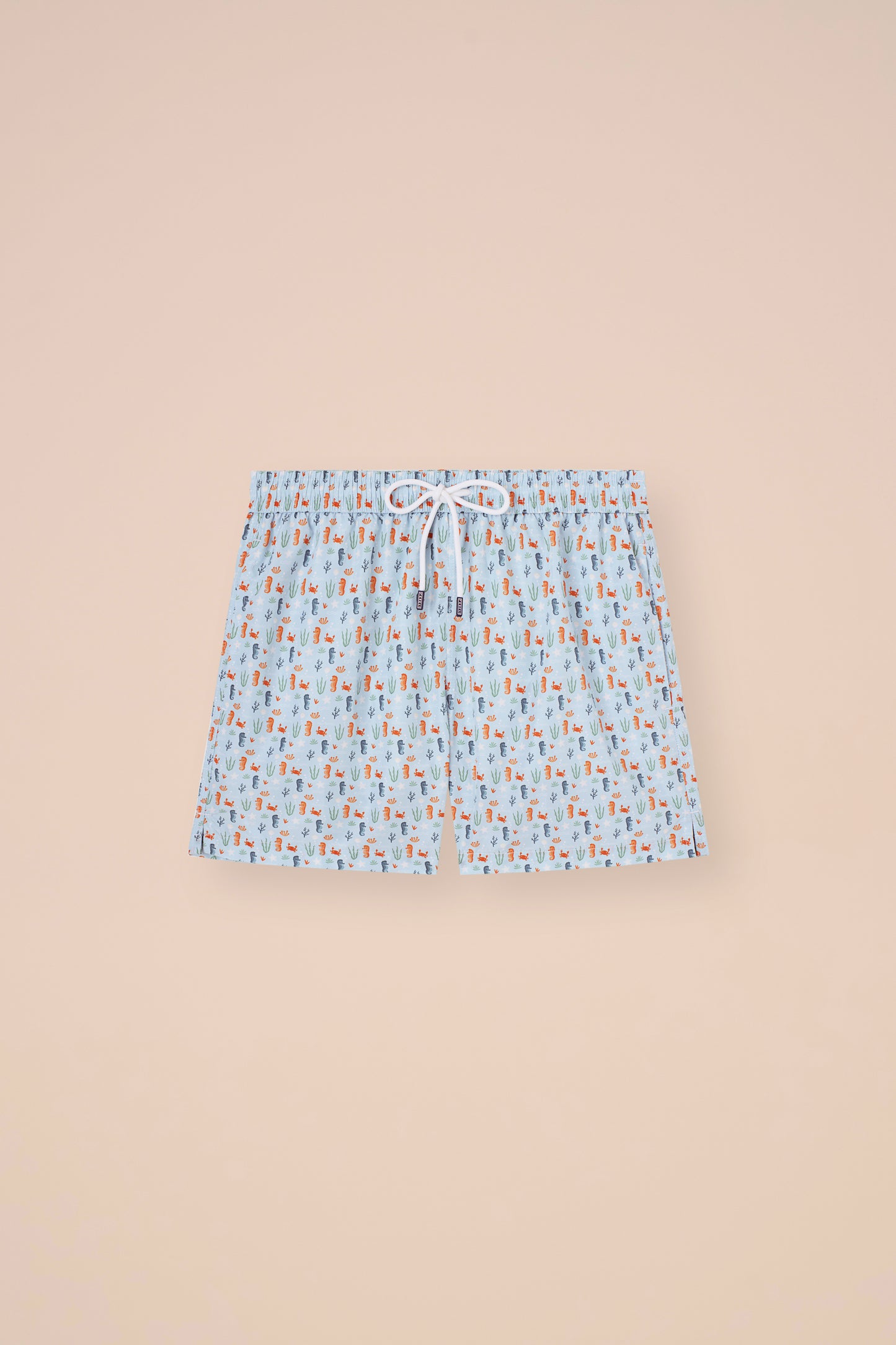 Madeira - The Sustainable Swim Trunks - Seahorse Pattern - LIGHTBLUE