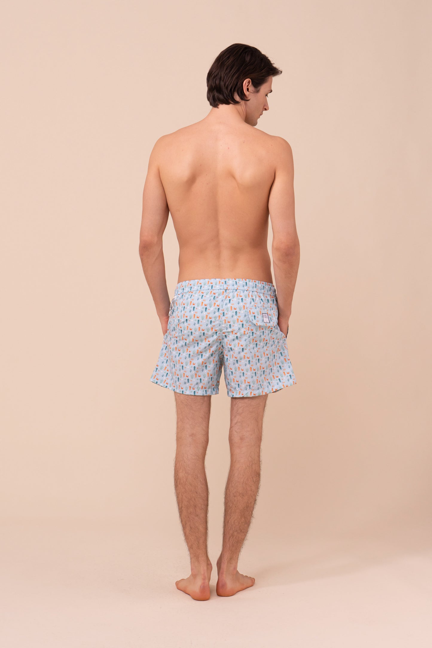 Madeira - Il costume da bagno sostenibile - Fantasia cavallucci marini - LIGHTBLUE