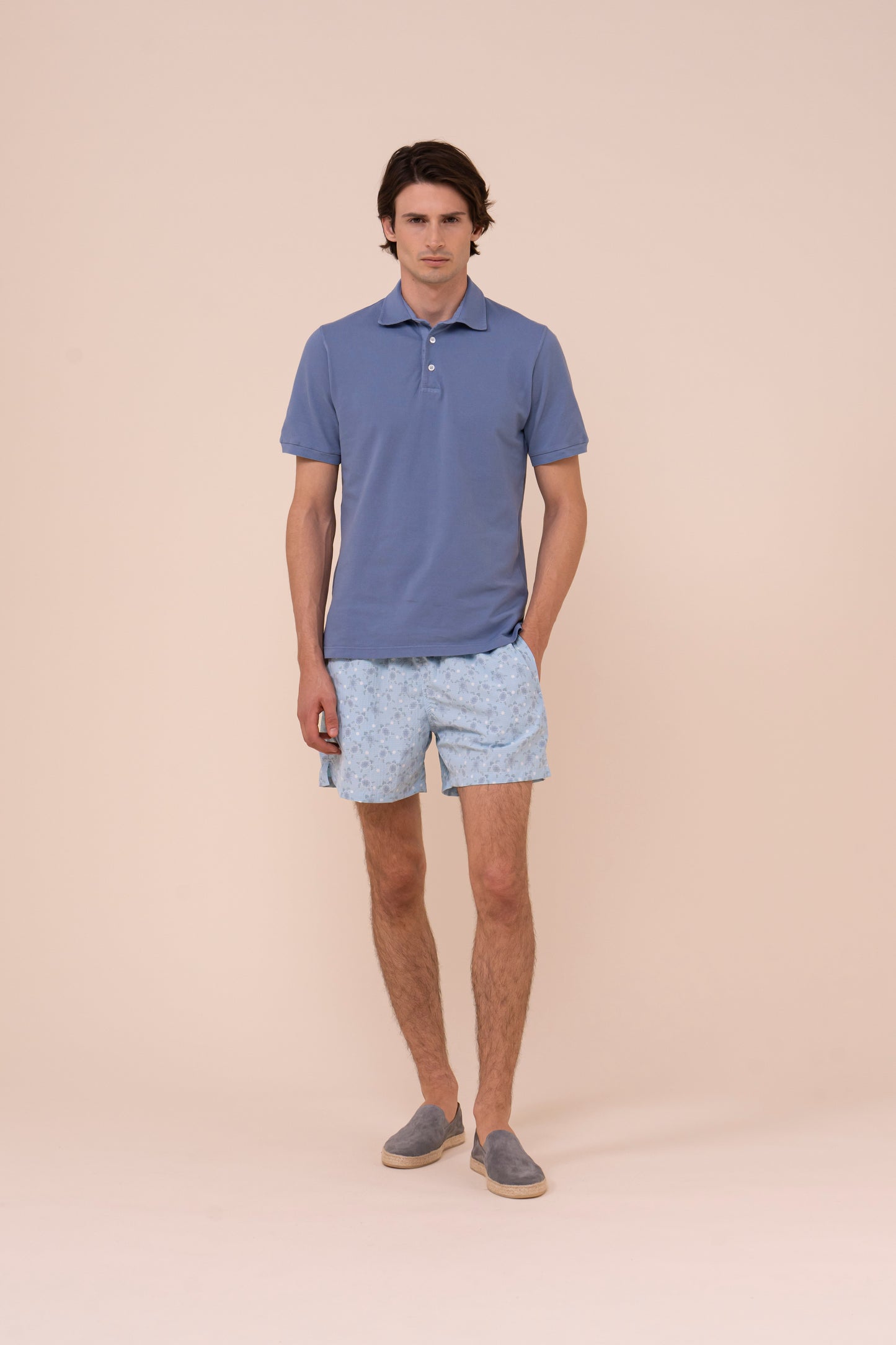 Madeira - The Sakar Swim Trunk - Turtles Pattern - DEEPSKYBLUE