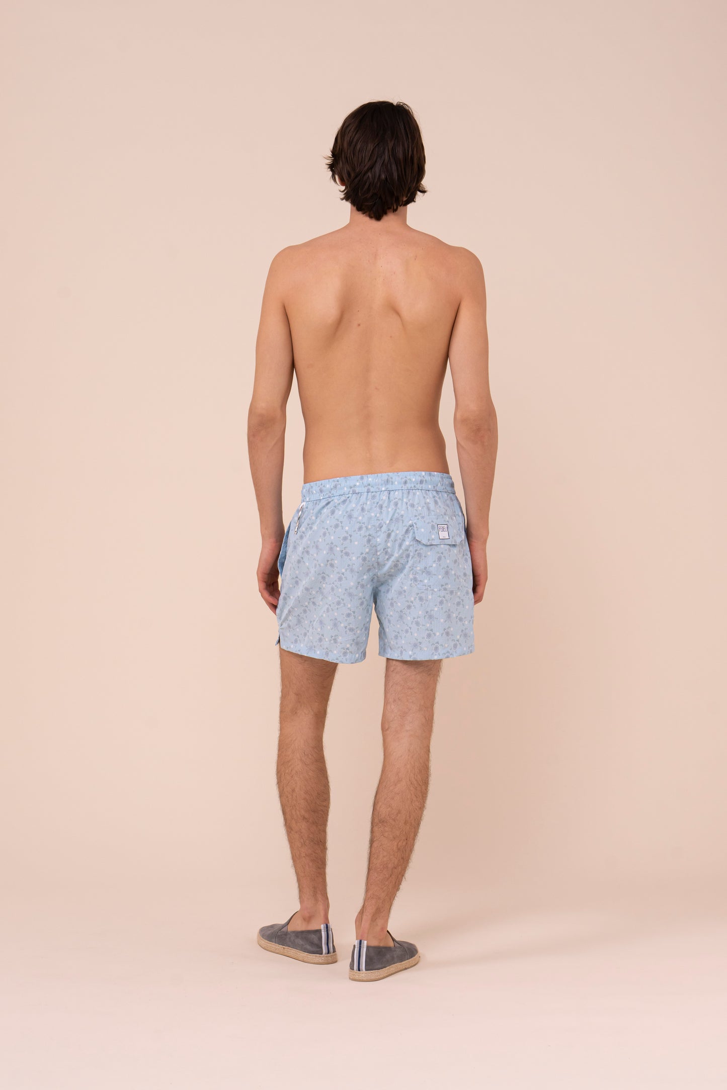 Madeira - The Sakar Swim Trunk - Turtles Pattern - DEEPSKYBLUE