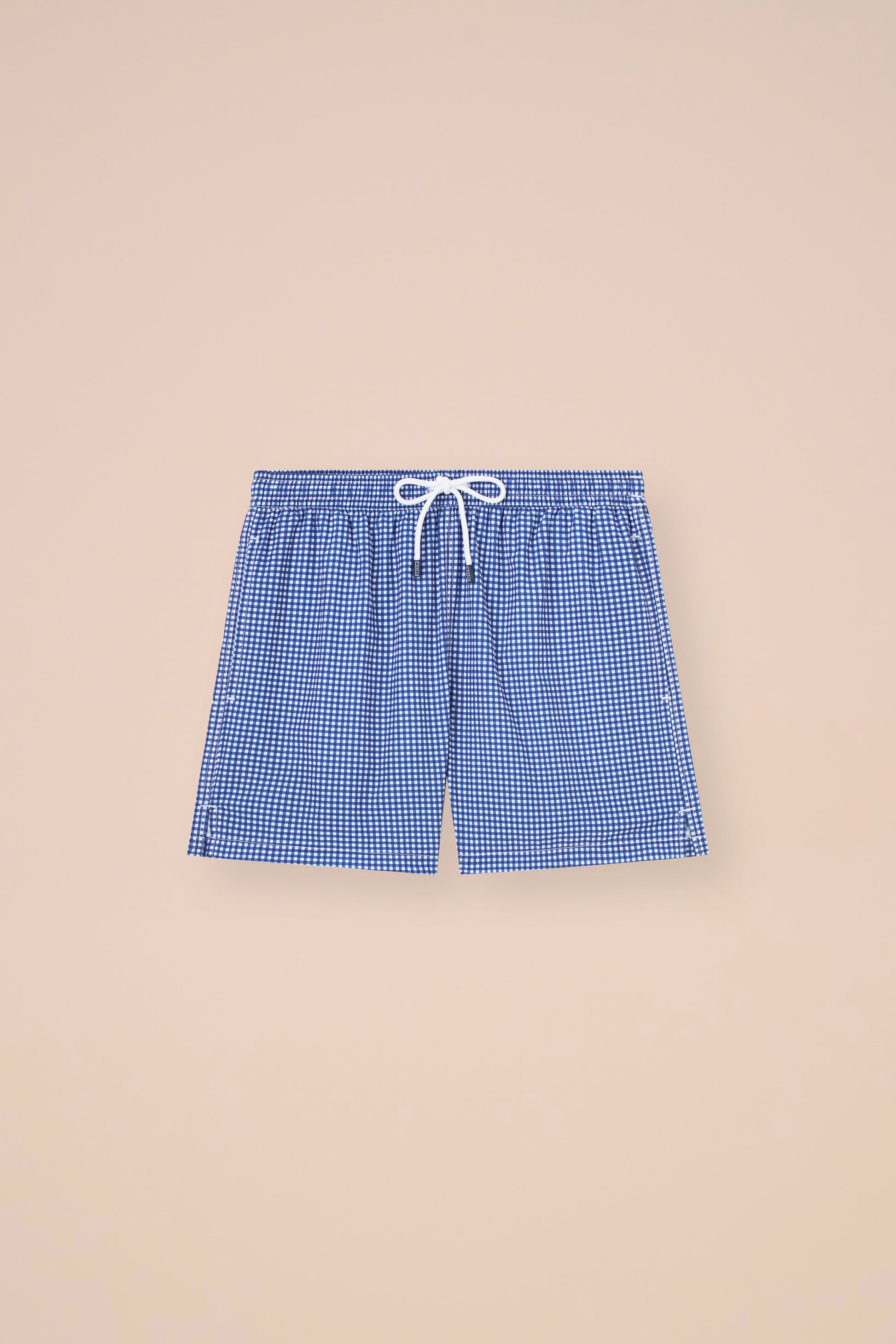 Madeira - The Sakar Swim Trunks - Gingham Pattern - MIDNIGHTBLUE