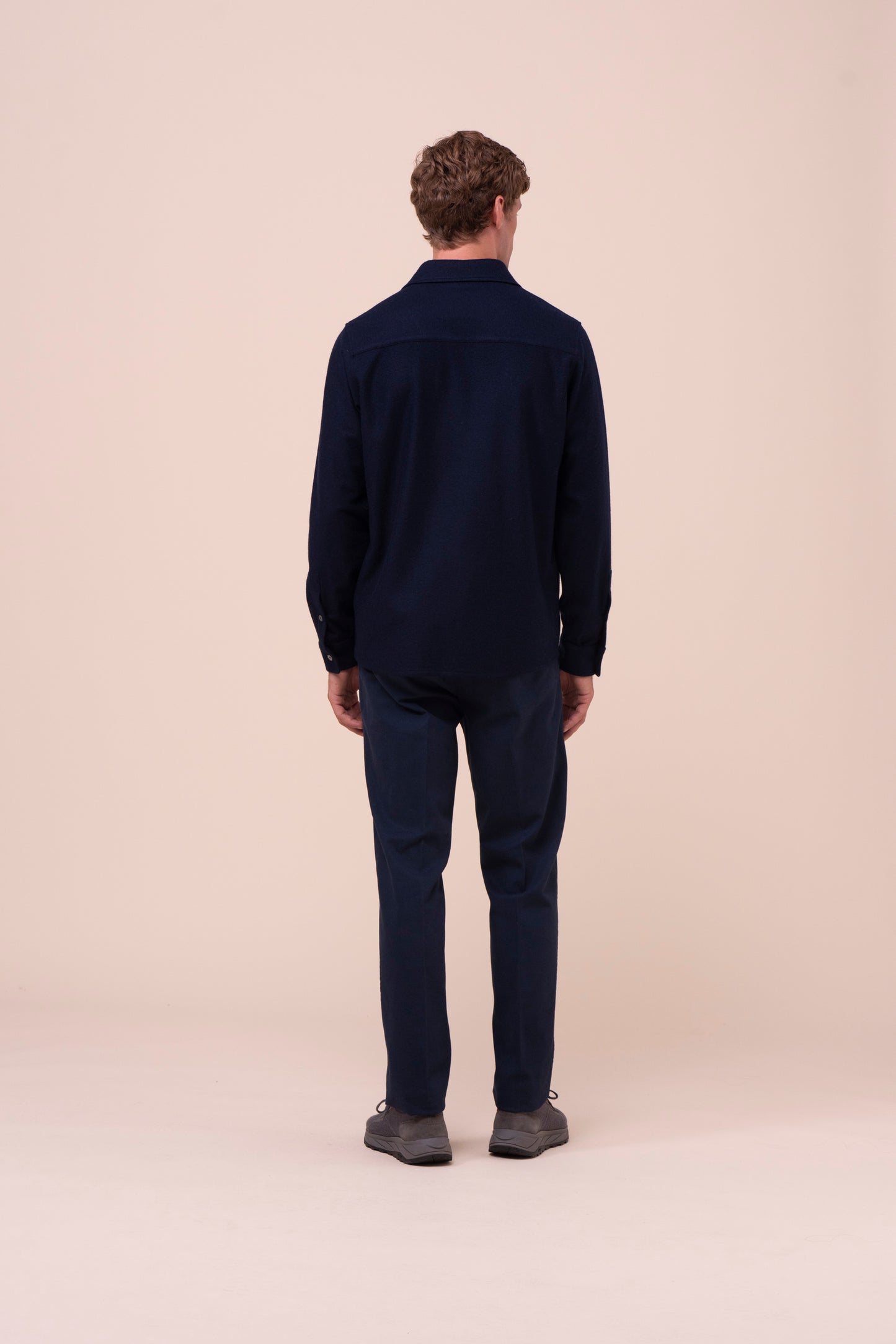 Niky overshirt in cashmere flanel - .