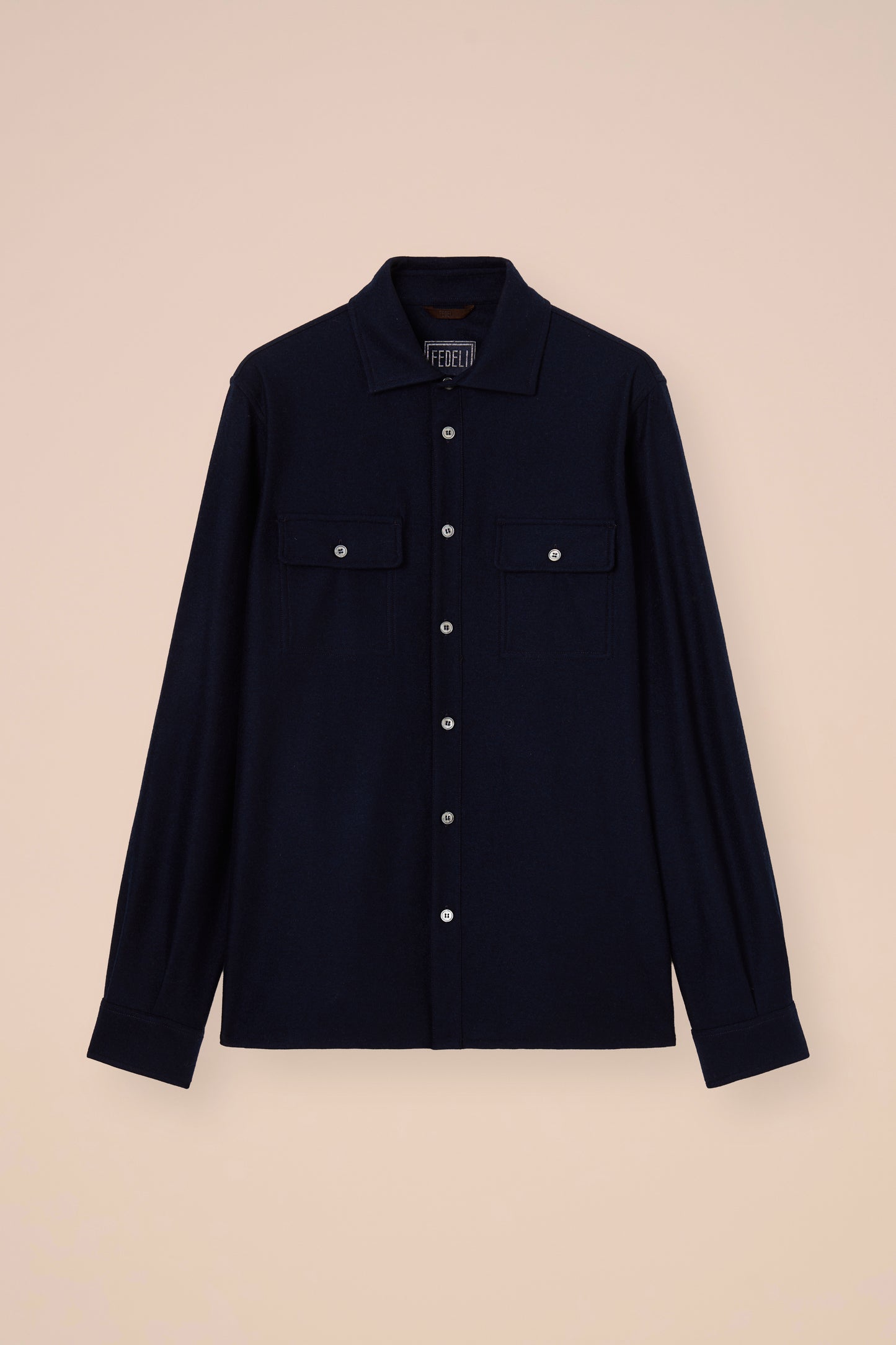 Niky overshirt in cashmere flanel - .