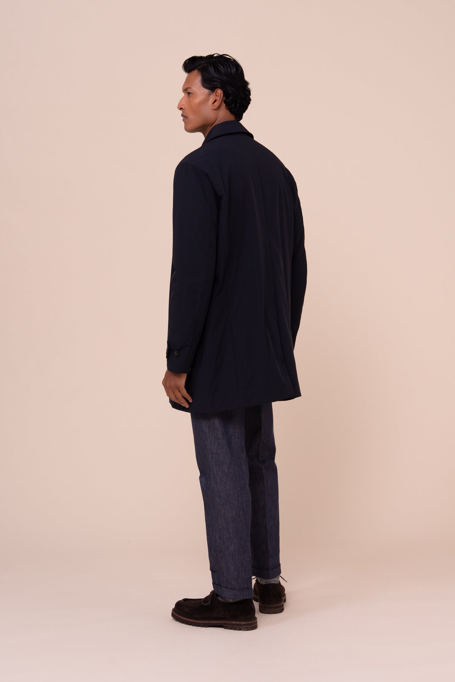 Rain impermeabile in nylon bi-stretch - MIDNIGHTBLUE