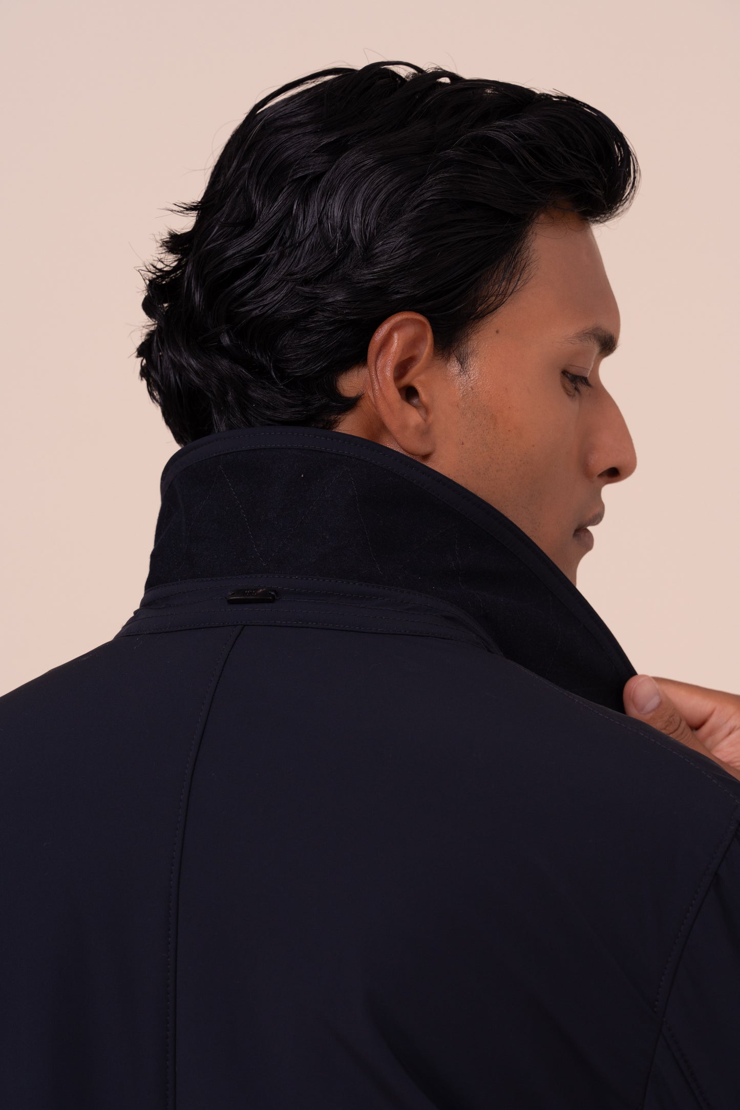 Rain impermeabile in nylon bi-stretch - MIDNIGHTBLUE