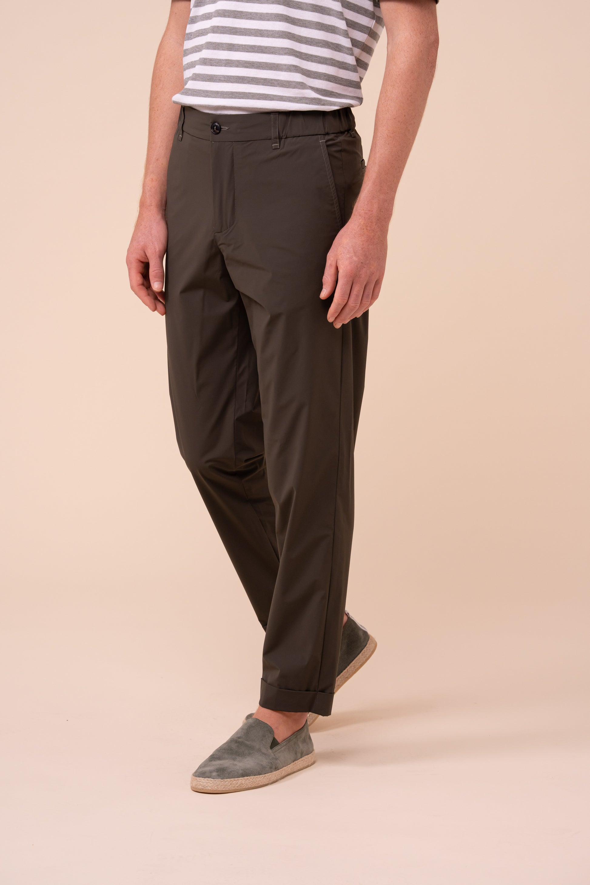 Nylon Bi-stretch Techno Pants - DARKFOREST