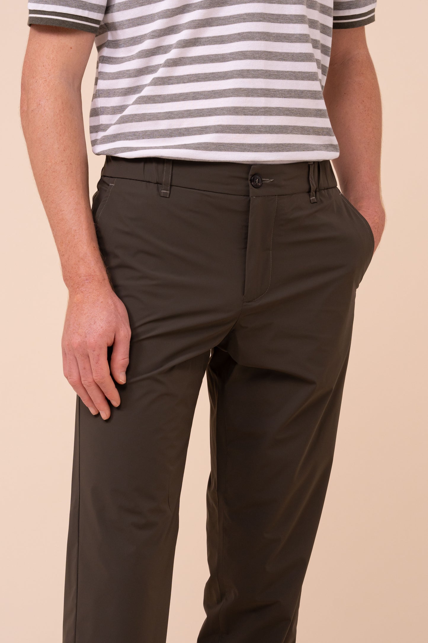 Nylon Bi-stretch Techno Pants - DARKFOREST