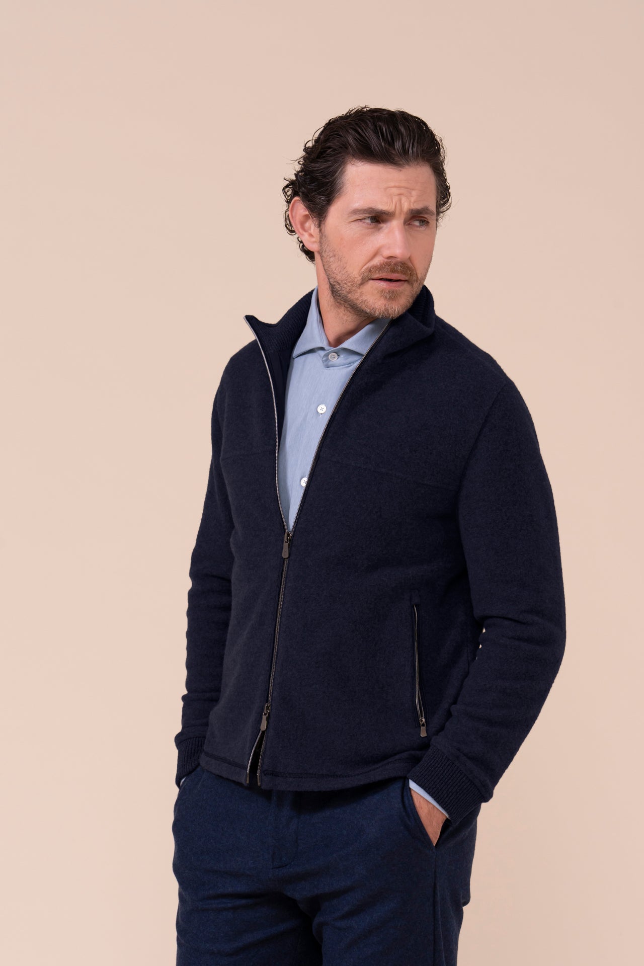 Par Cashmere Velour Jacket - STORM