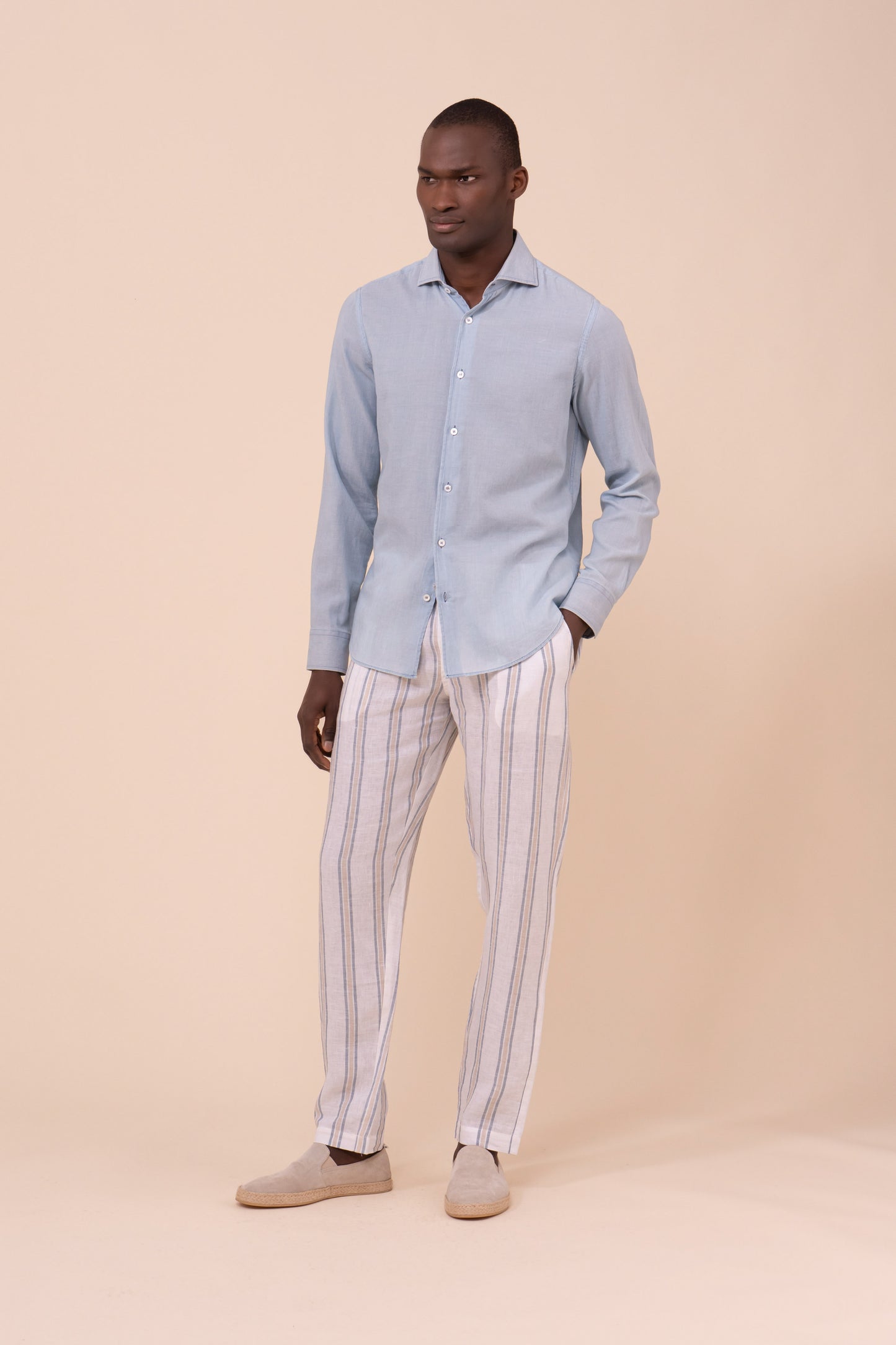 Sean camicia in denim leggero - WAVE