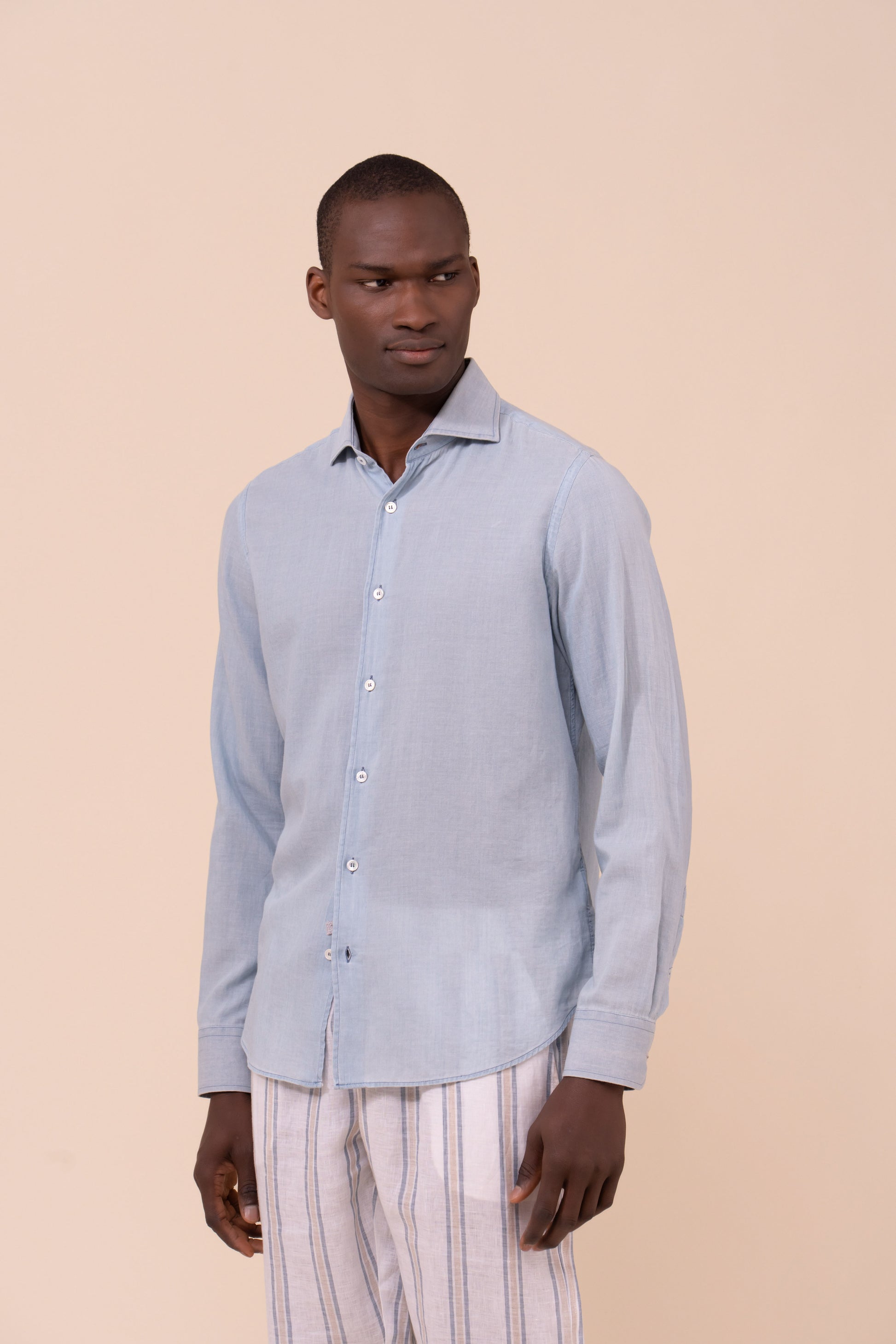 Sean camicia in denim leggero - WAVE