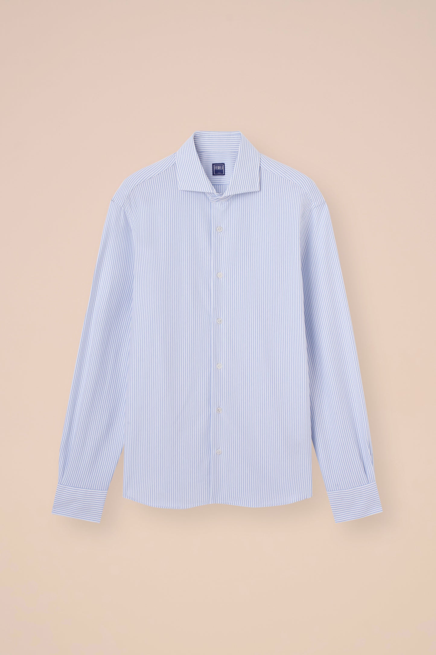 Giorgio Techno Jersey Striped Shirt - SKYBLUE-LINE0