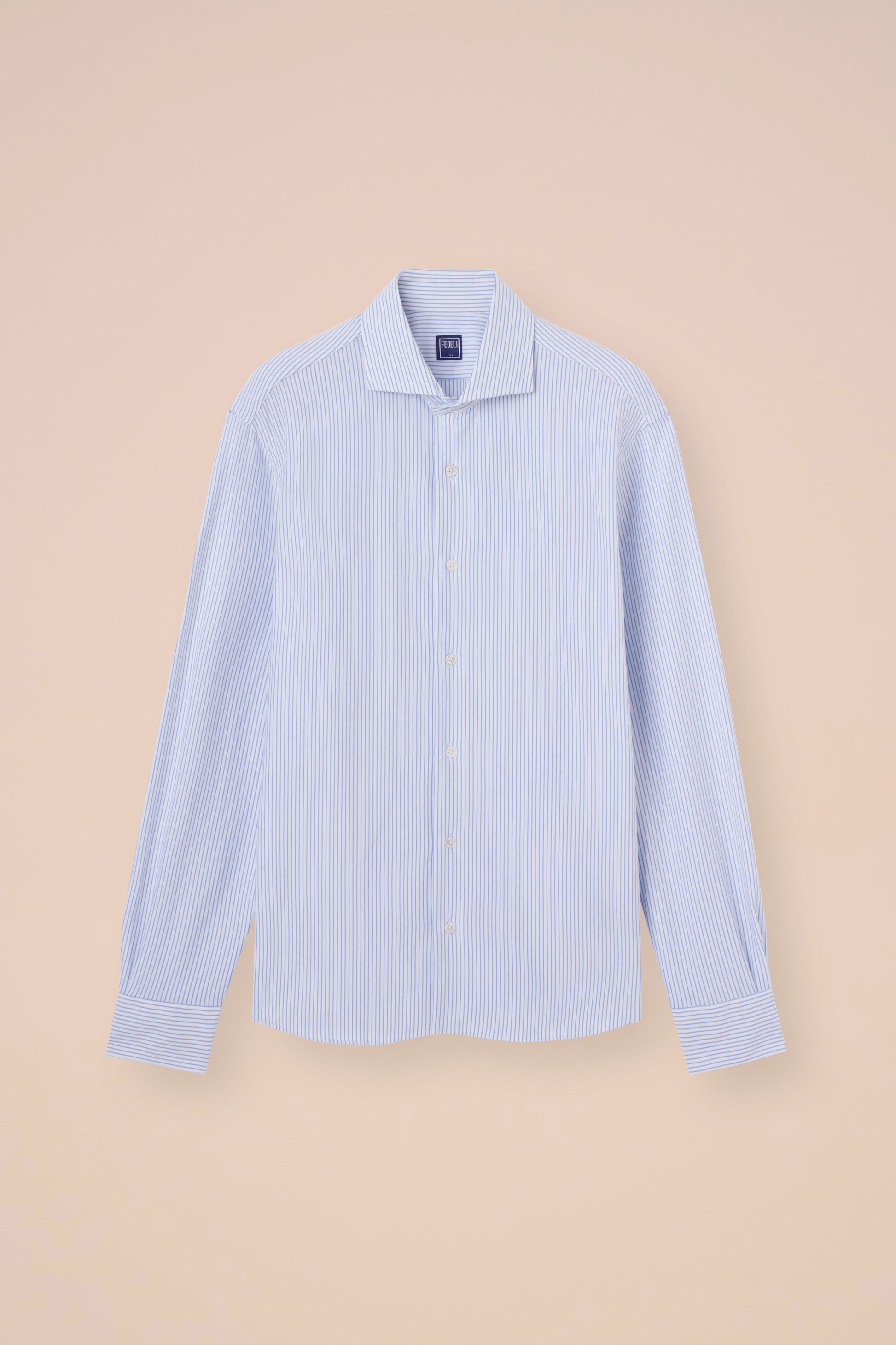 Giorgio Techno Jersey Striped Shirt - SKYBLUE-LINE0