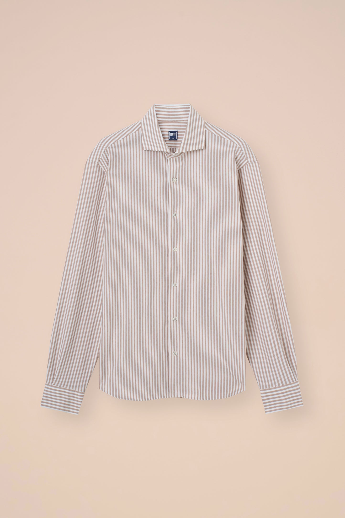 Giorgio Techno Striped Jersey Shirt - WHITE
