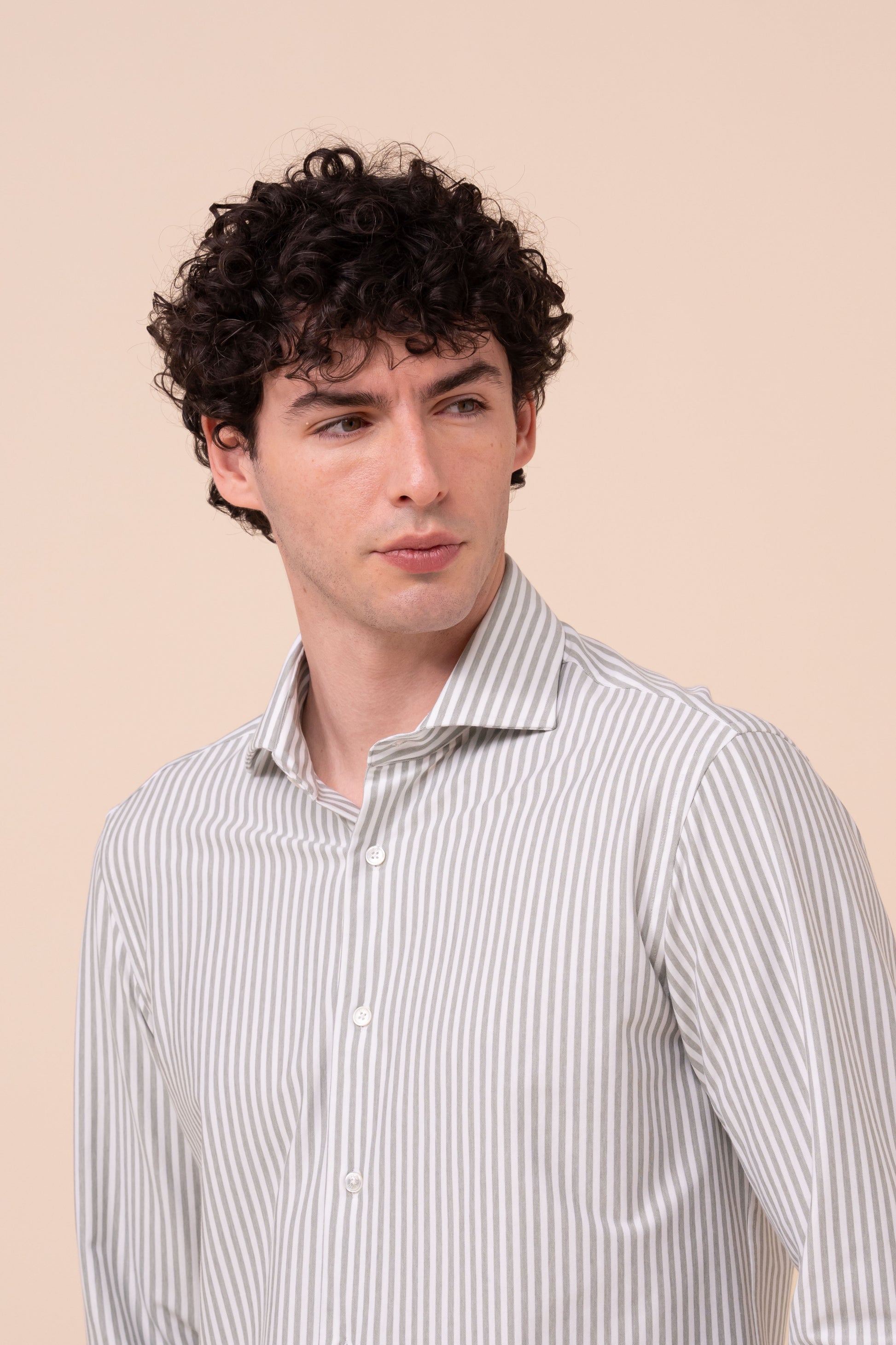 Giorgio Techno Jersey Striped Shirt - SKYBLUE-LINE0