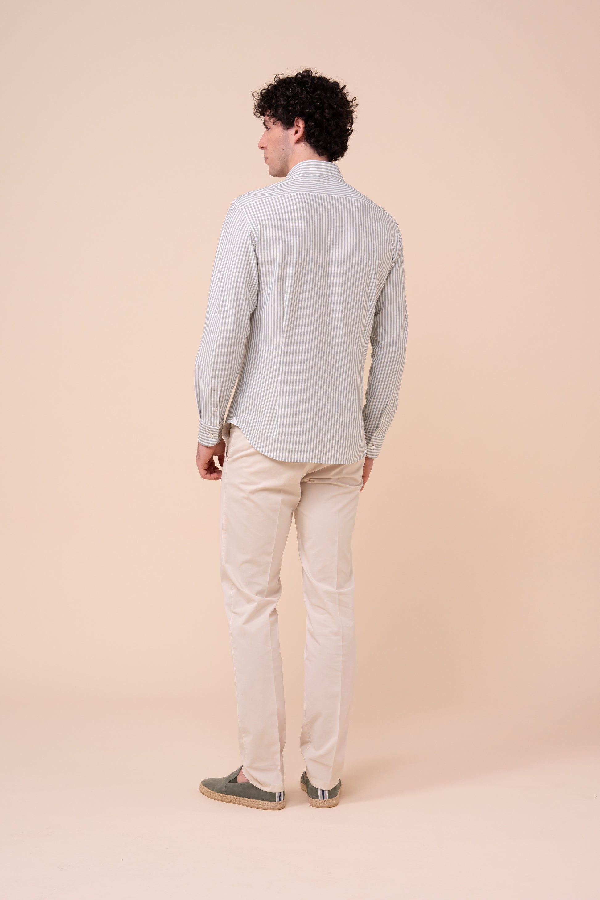 Giorgio Techno Jersey Striped Shirt - SKYBLUE-LINE0