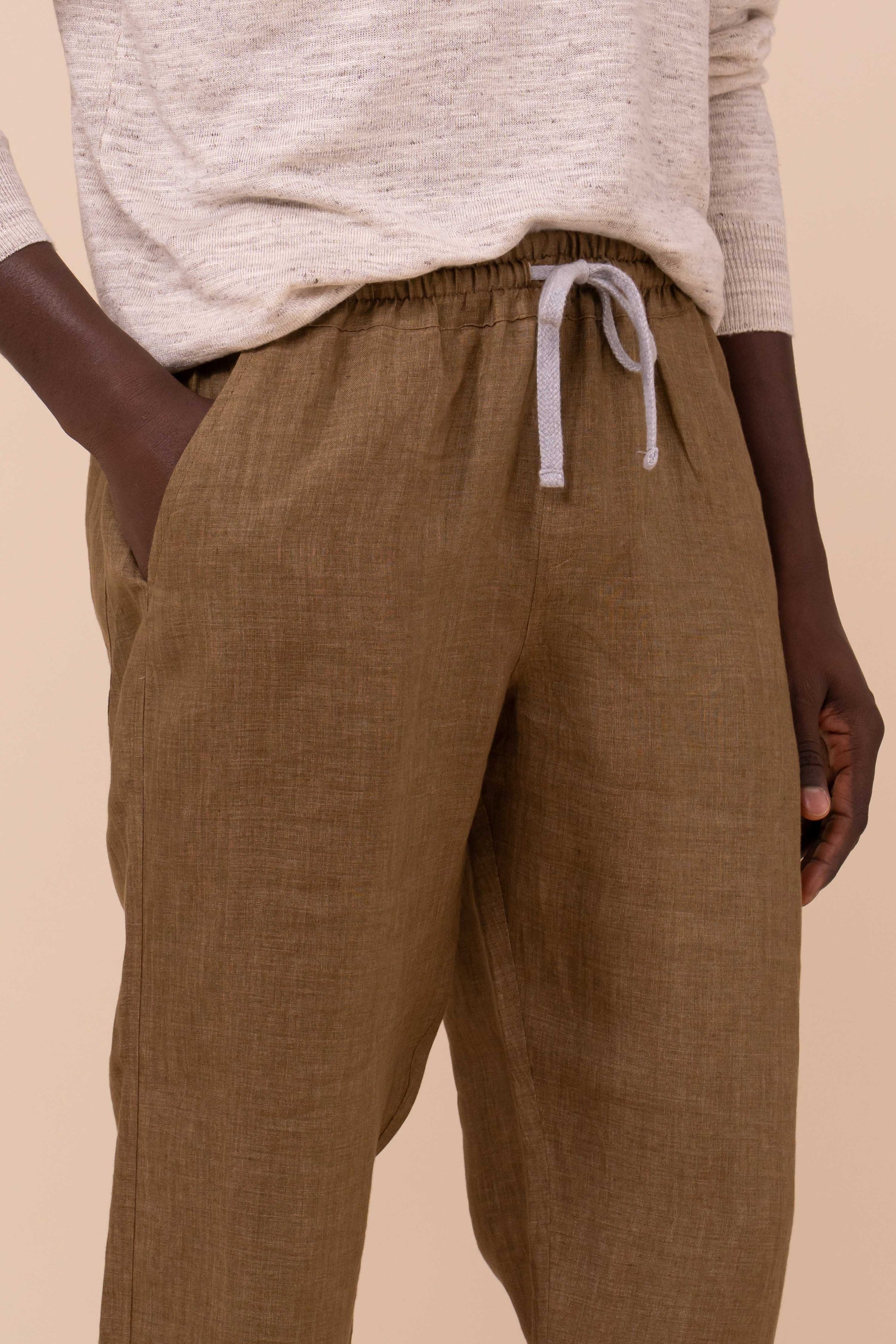 Bonifacio pantaloni in lino - SPANISHBISTRE