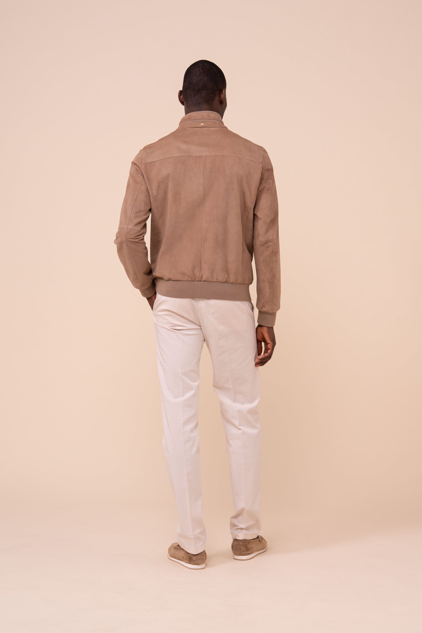 Colorado Suede and Airstop Zipped Jacket - Reversible - DUNES