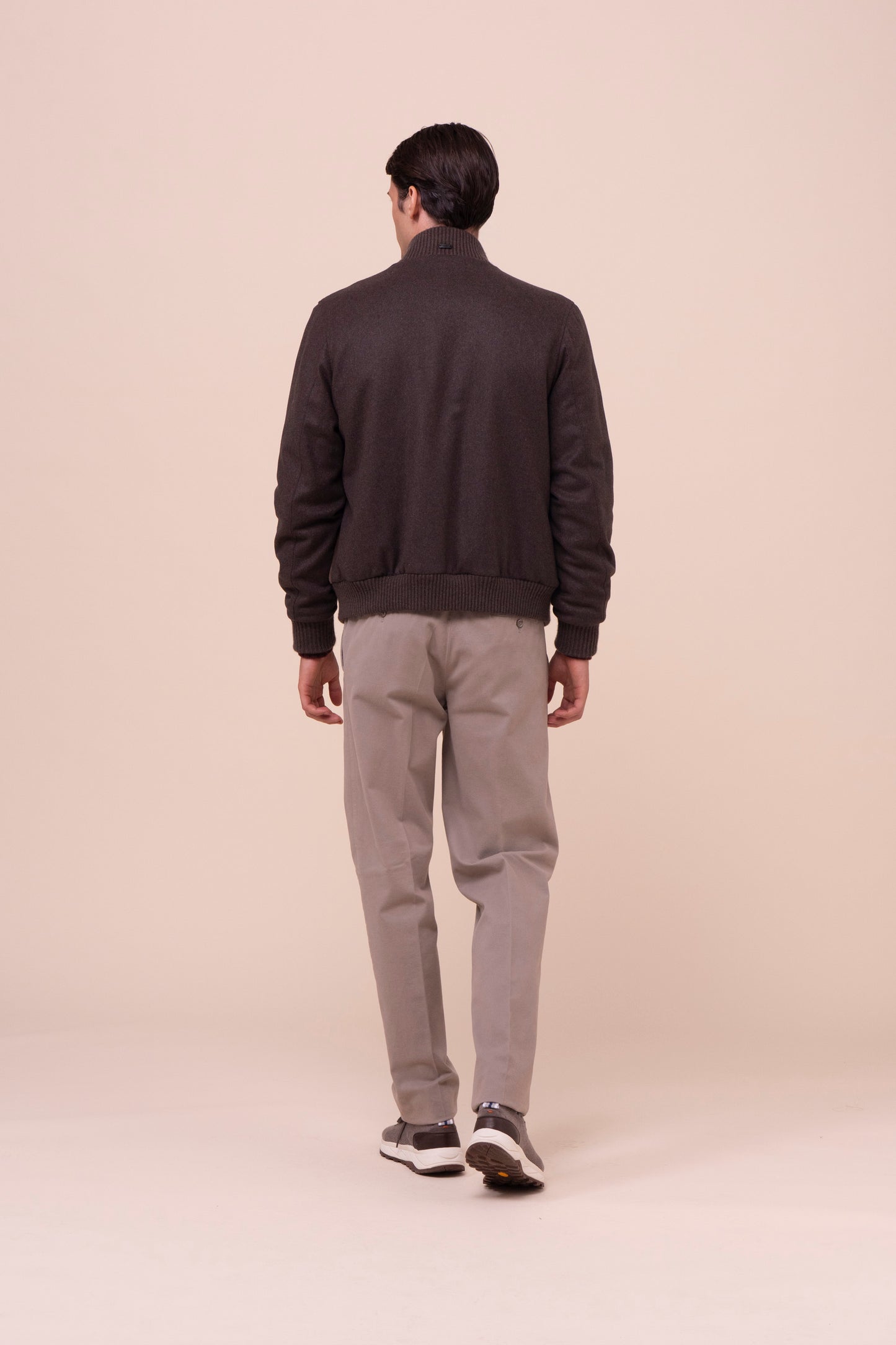 Villard giacca in cashmere e suede - COFFEE