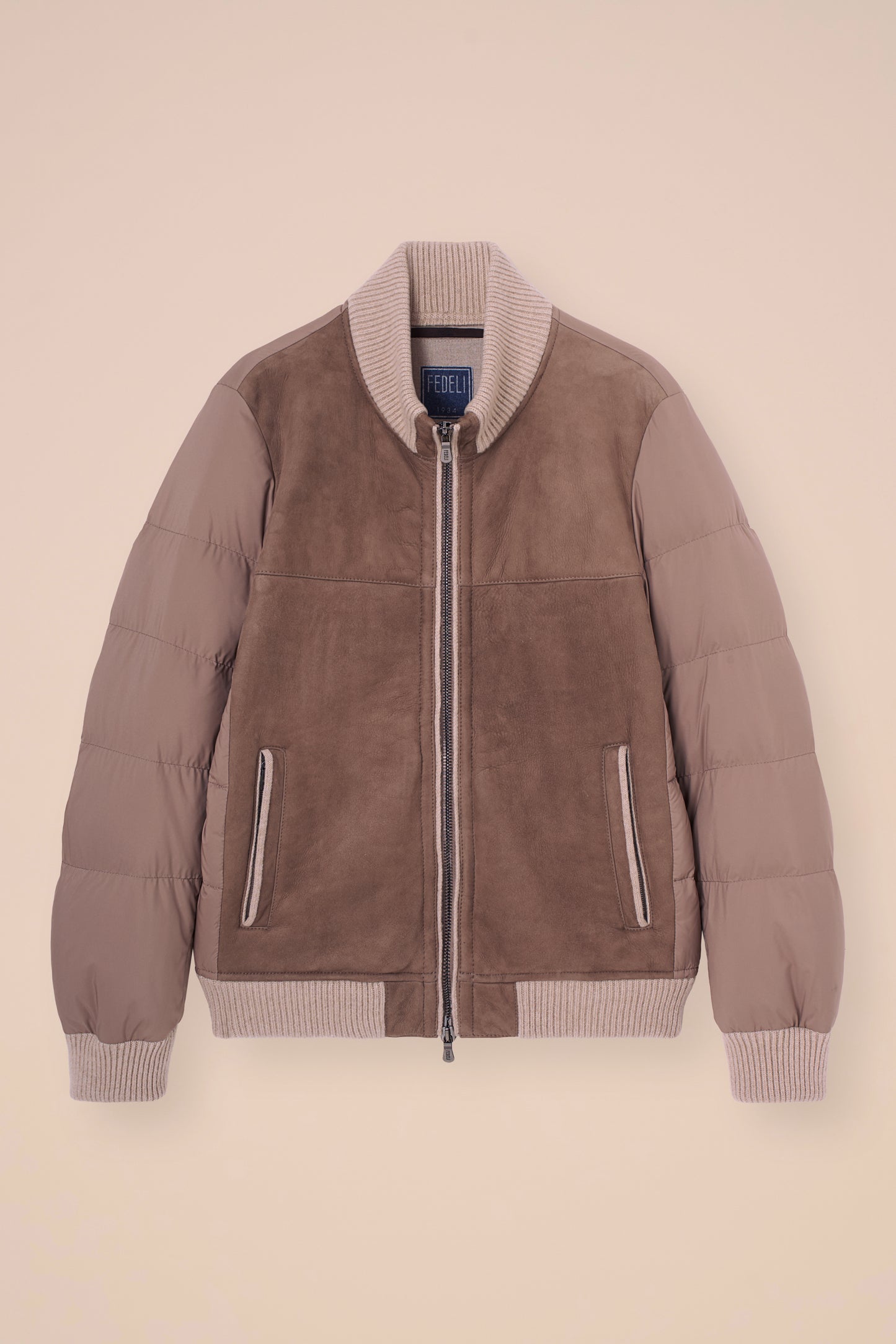 Andorra Shearling and Airstop Down Puffer Bomber - DUNES