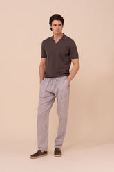 Bonifacio Linen Striped Pants