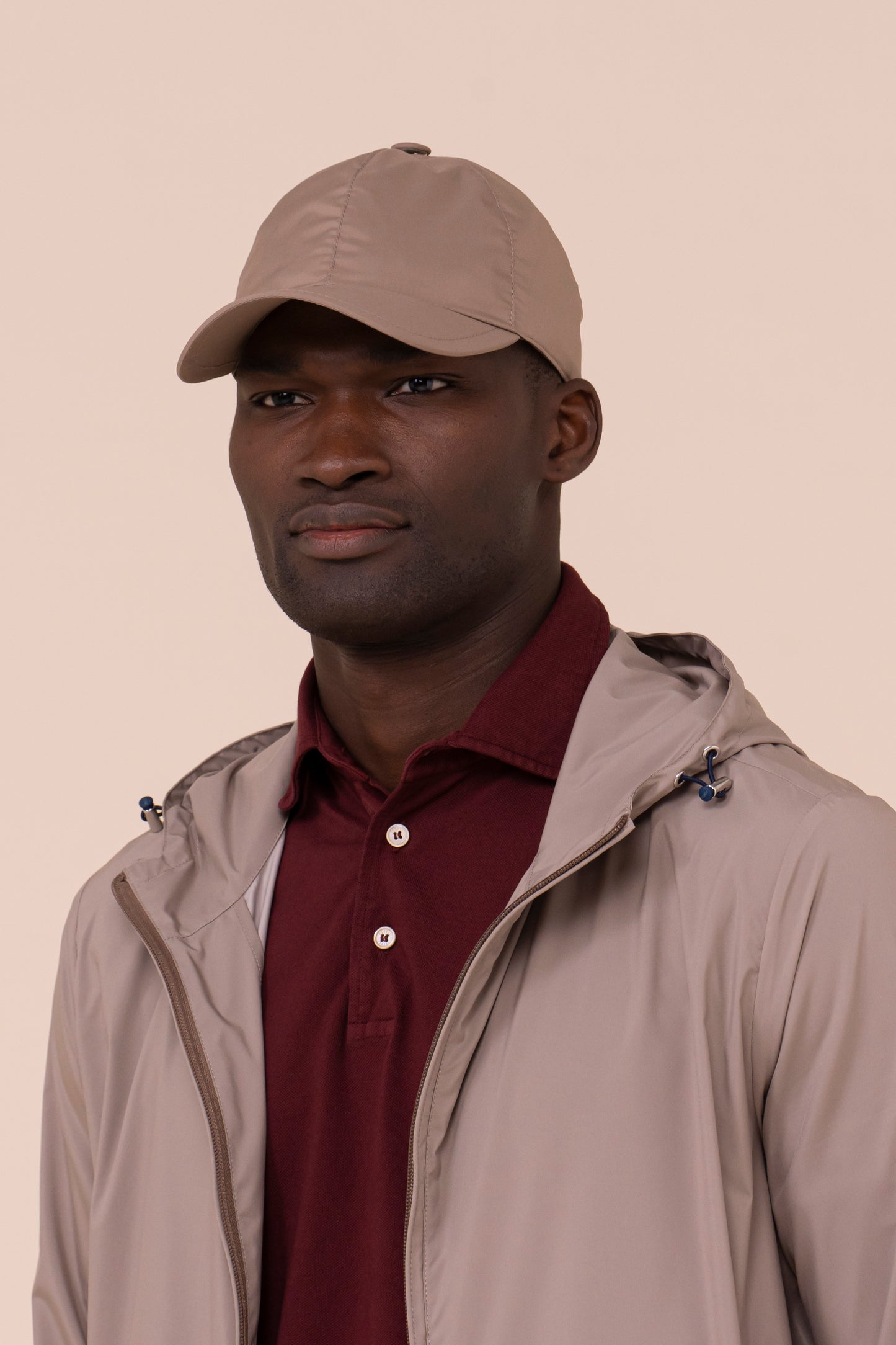 Zoom K-way in Airstop con cappuccio - DARKKHAKI