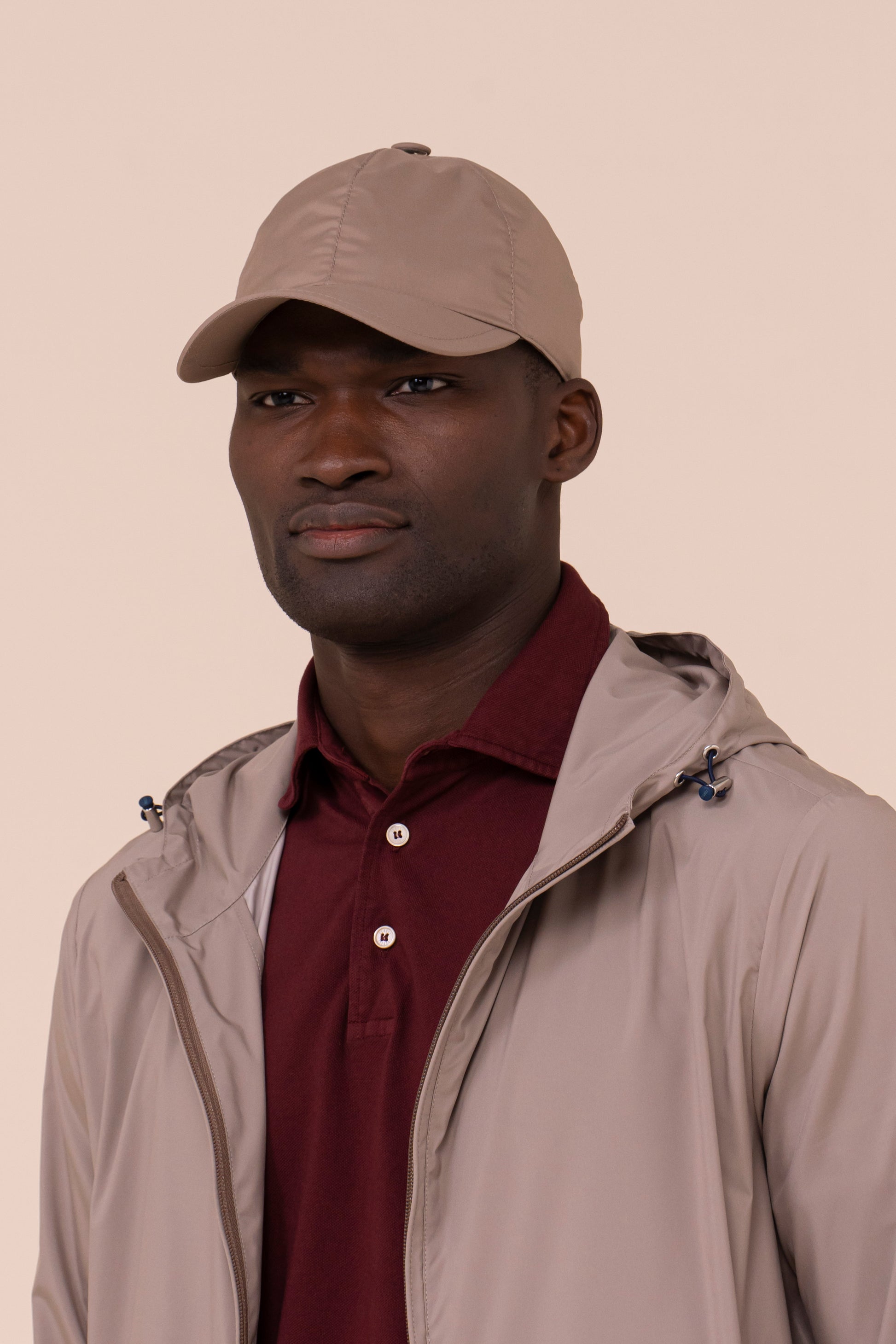 Zoom K-way in Airstop con cappuccio - DARKKHAKI