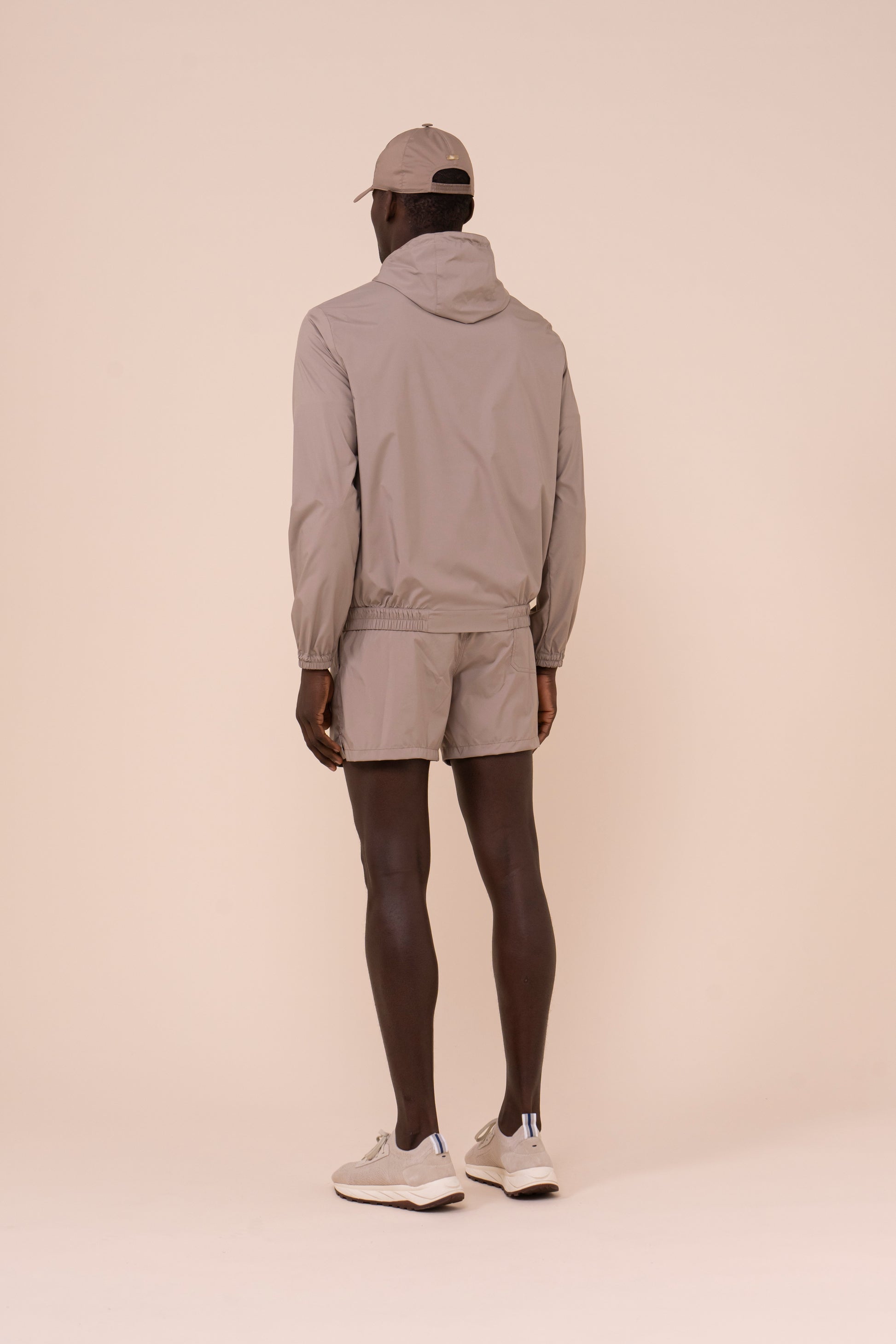 Zoom K-way in Airstop con cappuccio - DARKKHAKI