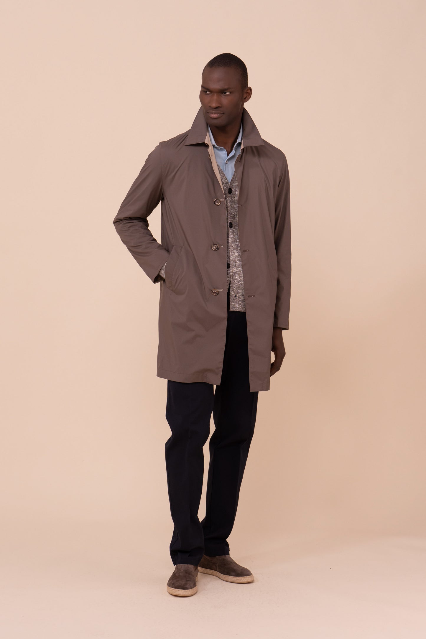 Vendome Airstop Coat - Reversible - DARKGREIGE