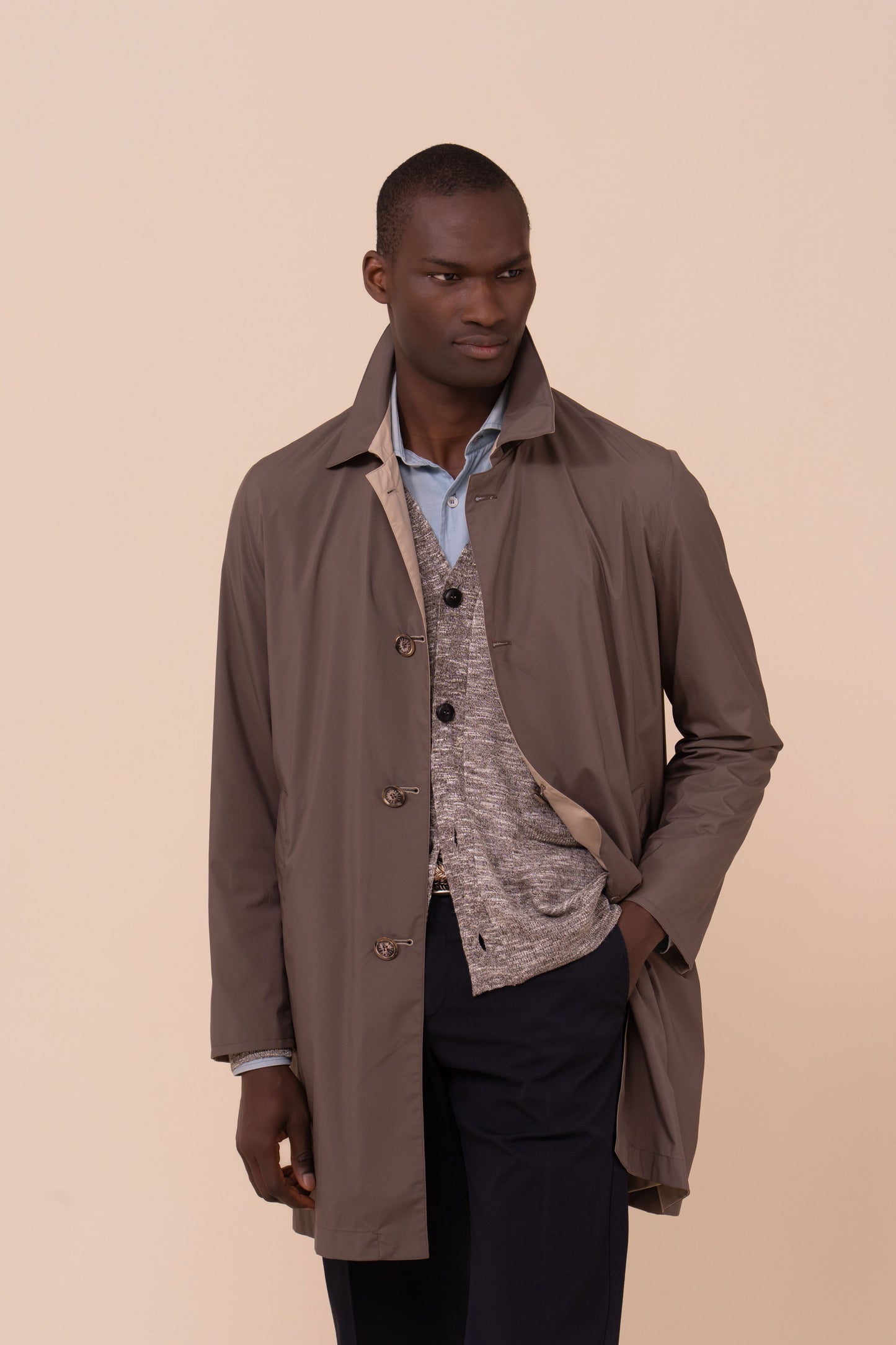 Vendome Airstop Coat - Reversible - DARKGREIGE