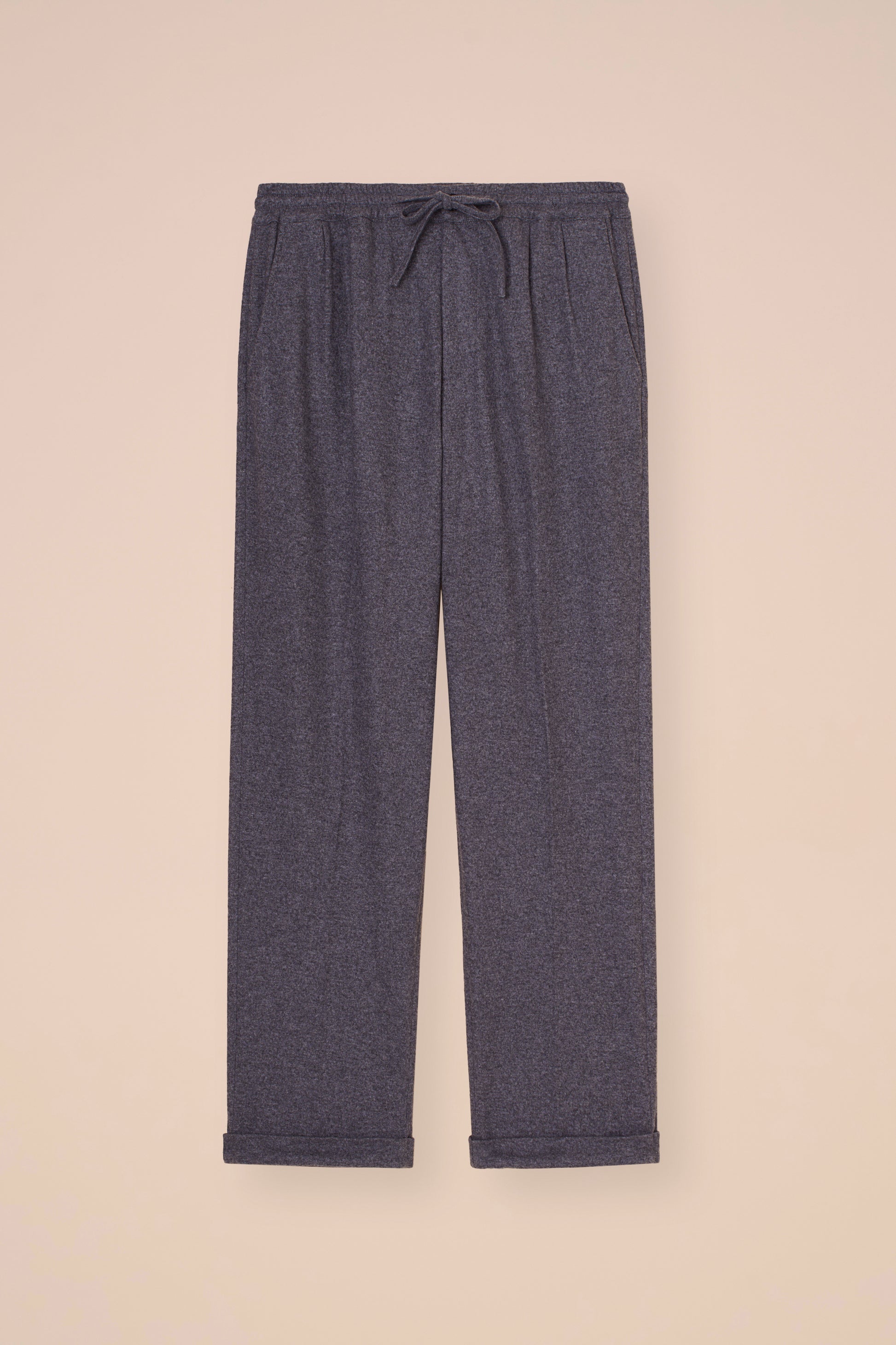 Harvard pantaloni morbidi in cashmere flanel - STONEMELANGE