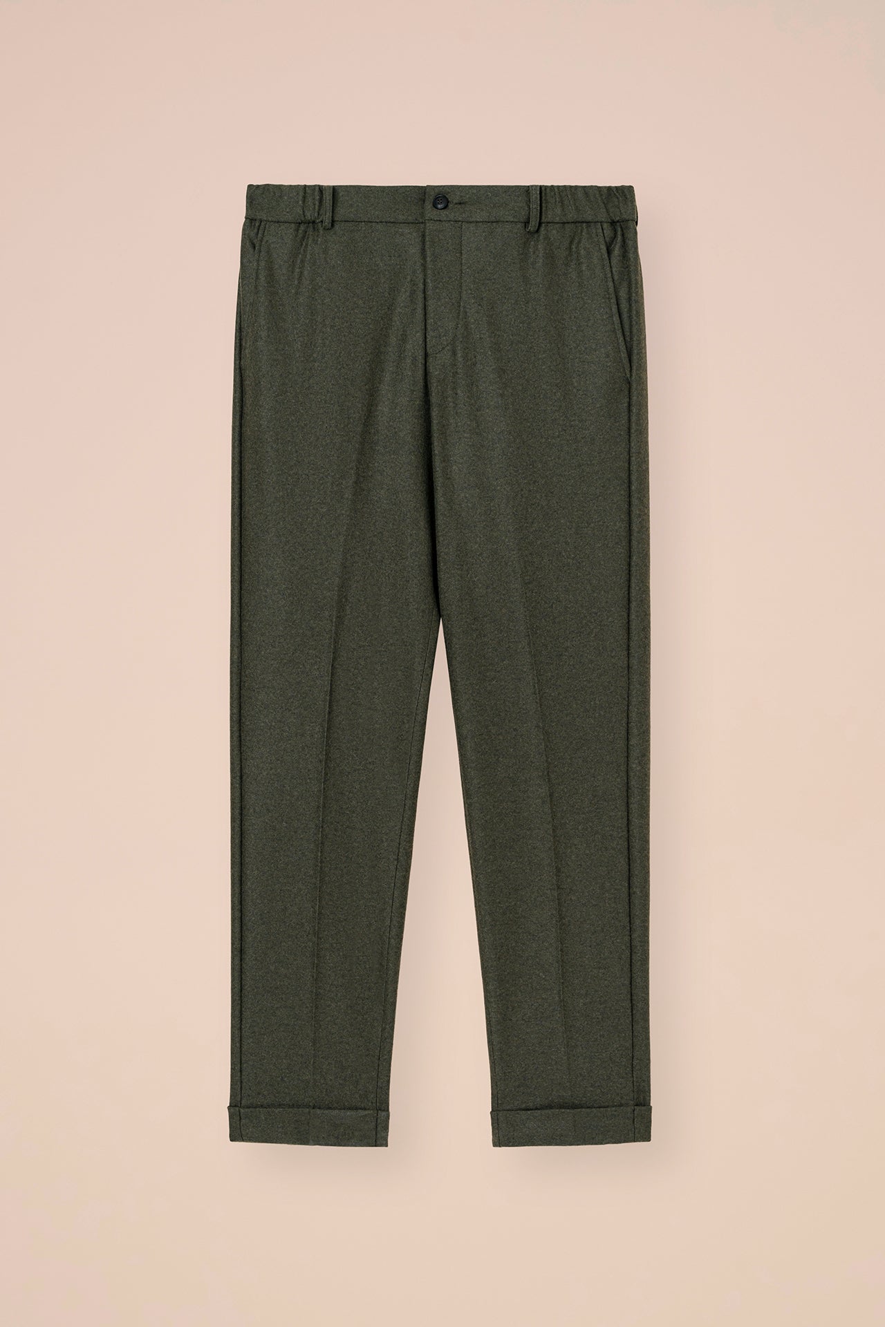 Doria Cashmere Flanel Pants - NAVY