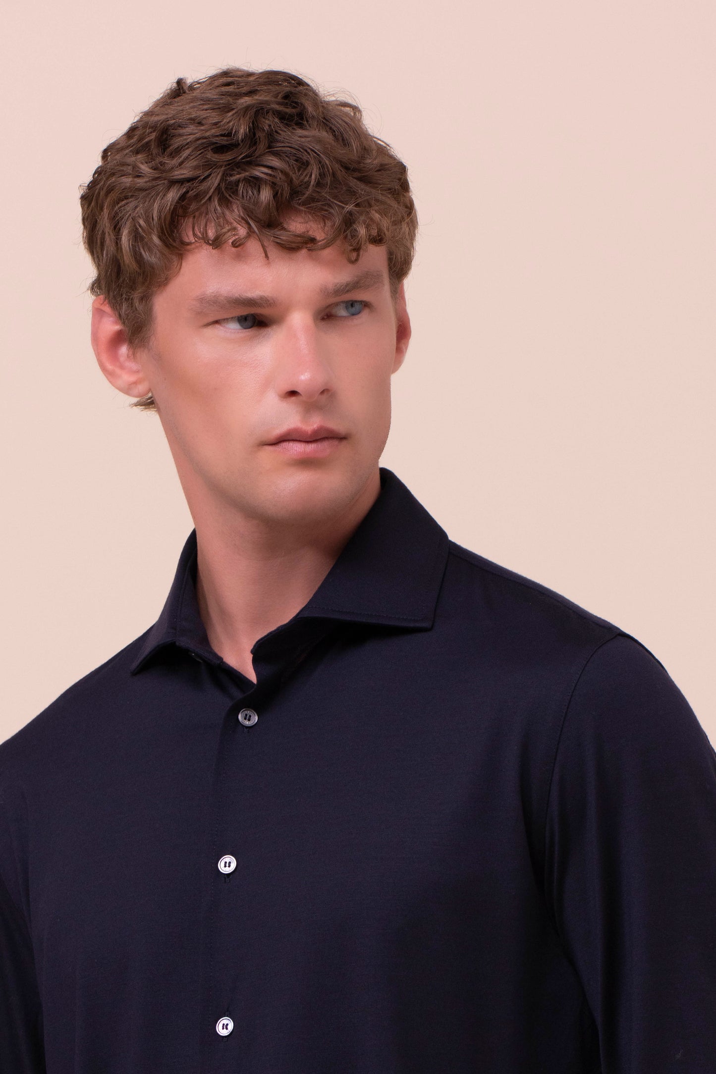 Tom camicia in jersey Helium - MIDNIGHTBLUE