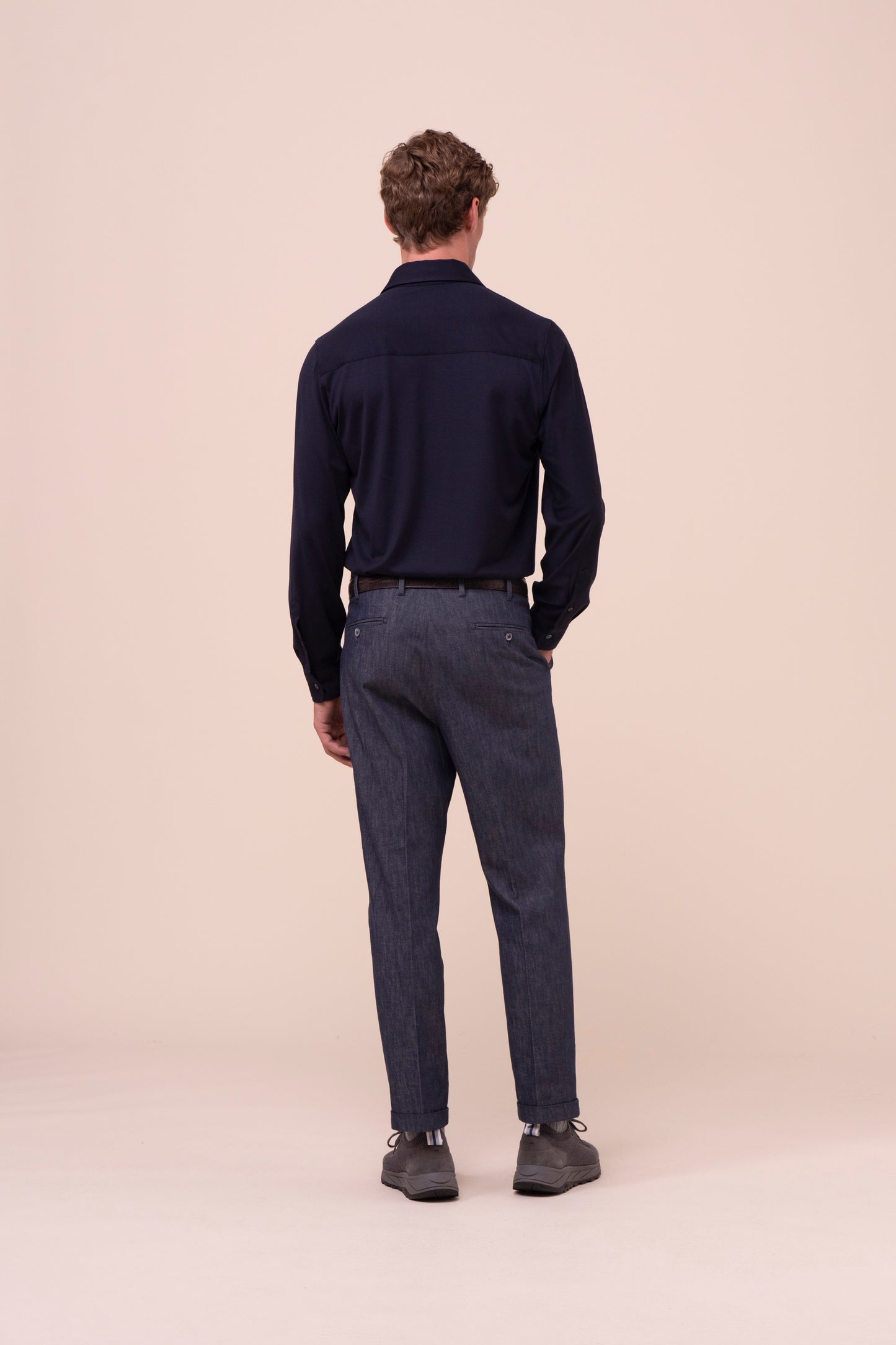 Tom camicia in jersey Helium - MIDNIGHTBLUE