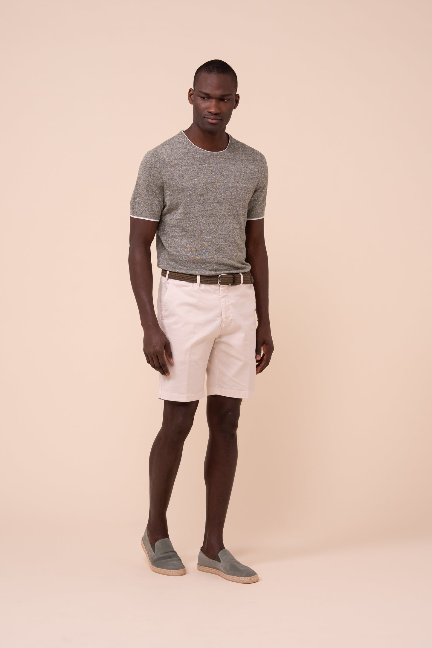 Egeo espadrillas in pelle scamosciata  - OLIVEGREEN