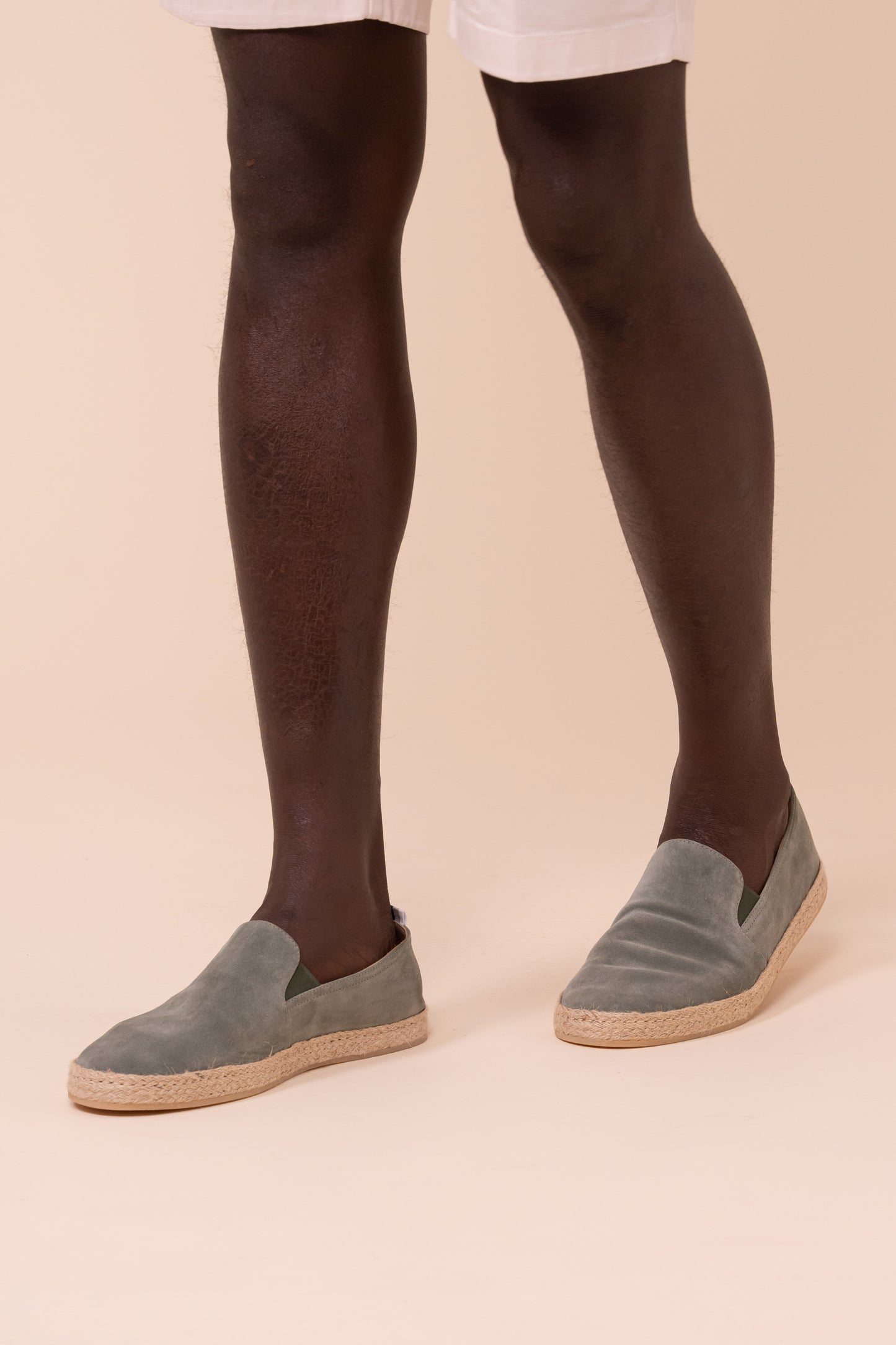 Egeo espadrillas in pelle scamosciata  - OLIVEGREEN